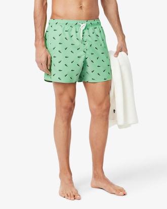 Crocodile Print Swim Trunks Product Image