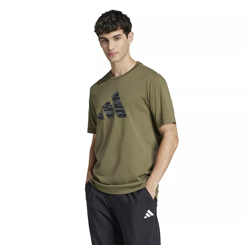 Men's adidas Camouflage Code Sportswear Graphic Tee, Size: XL, Green Strata Product Image