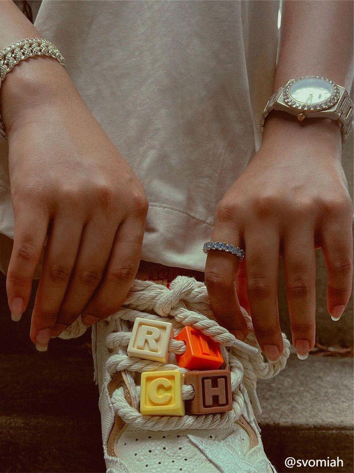 StarryClimb Applique Embroidery Star Skate Shoes Product Image