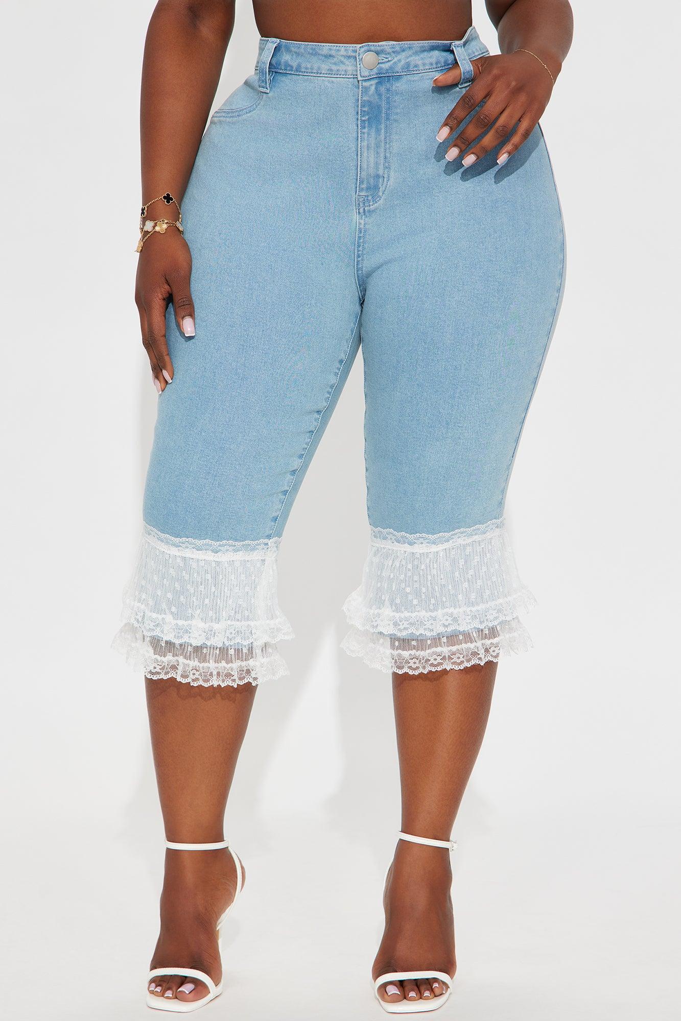 Ciao Bella Skinny Capri Jeans - Light Wash Product Image