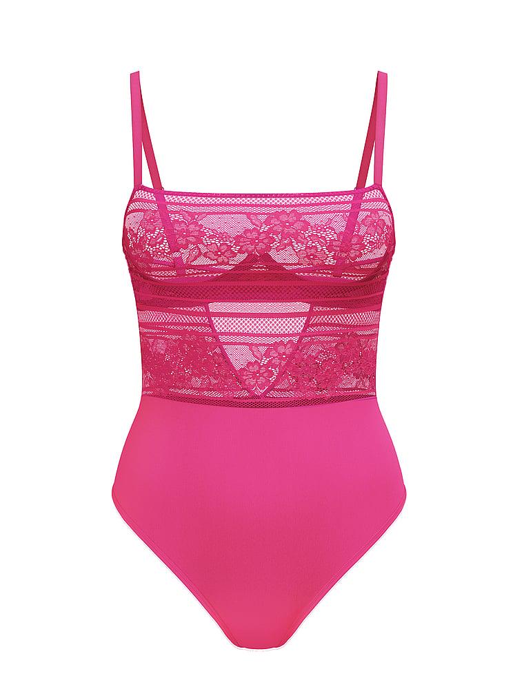 Lacie Striped Floral Underwire Bodysuit Product Image