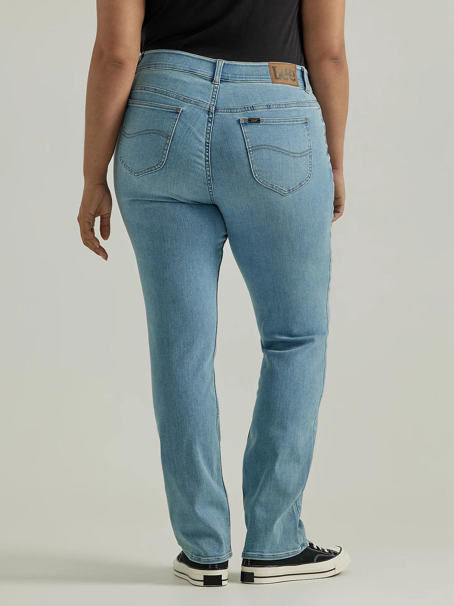 Women's Ultra Lux Comfort with Flex Motion Straight Jean (Plus) | Women's Jeans | Lee® Product Image