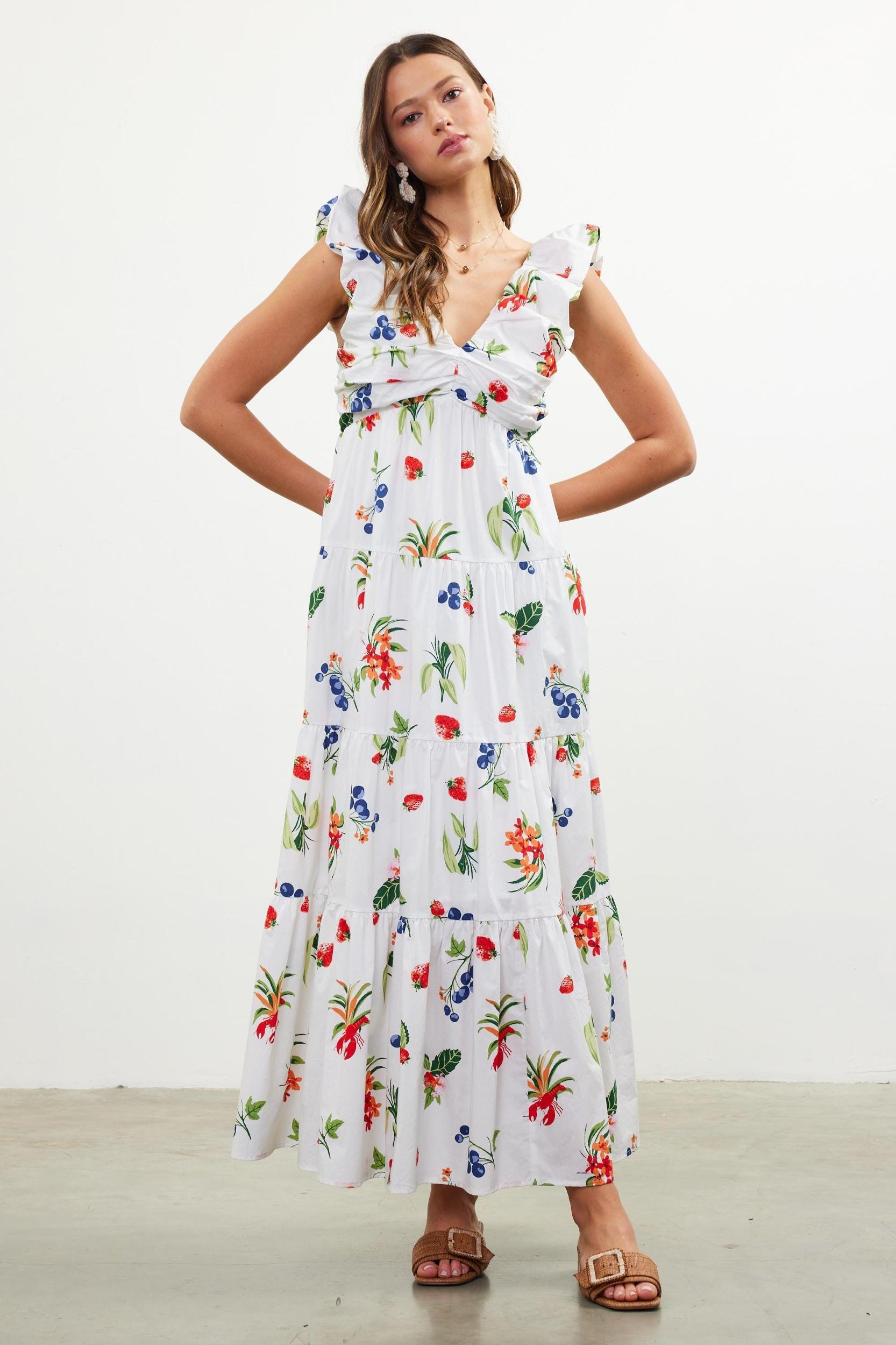 Fruit Cocktail Maxi Dress Product Image