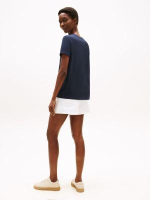 Embroidered Wavy Flag Logo T-Shirt Product Image