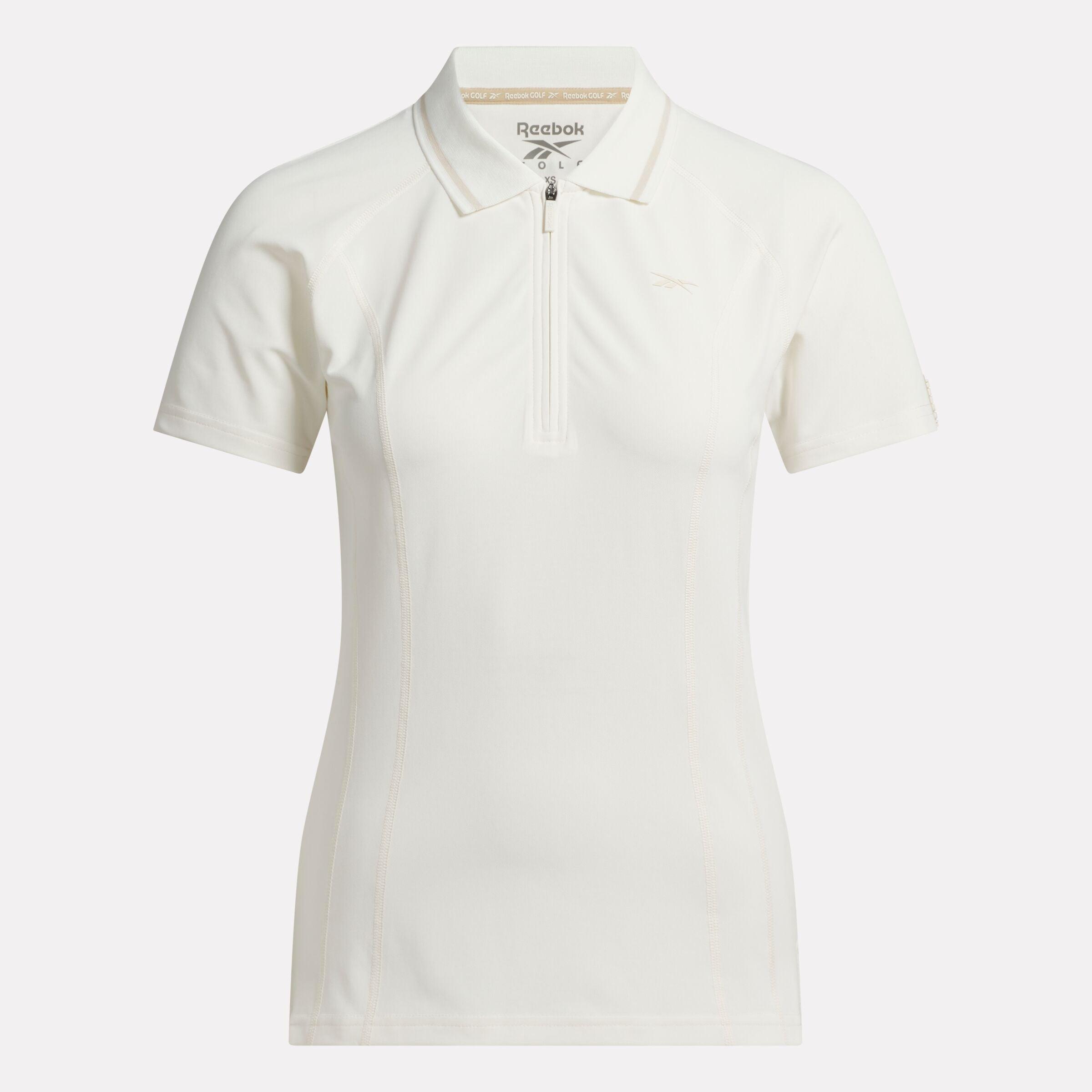 Women's Short Sleeve Zip Bodycon Golf Polo Shirt Female Product Image