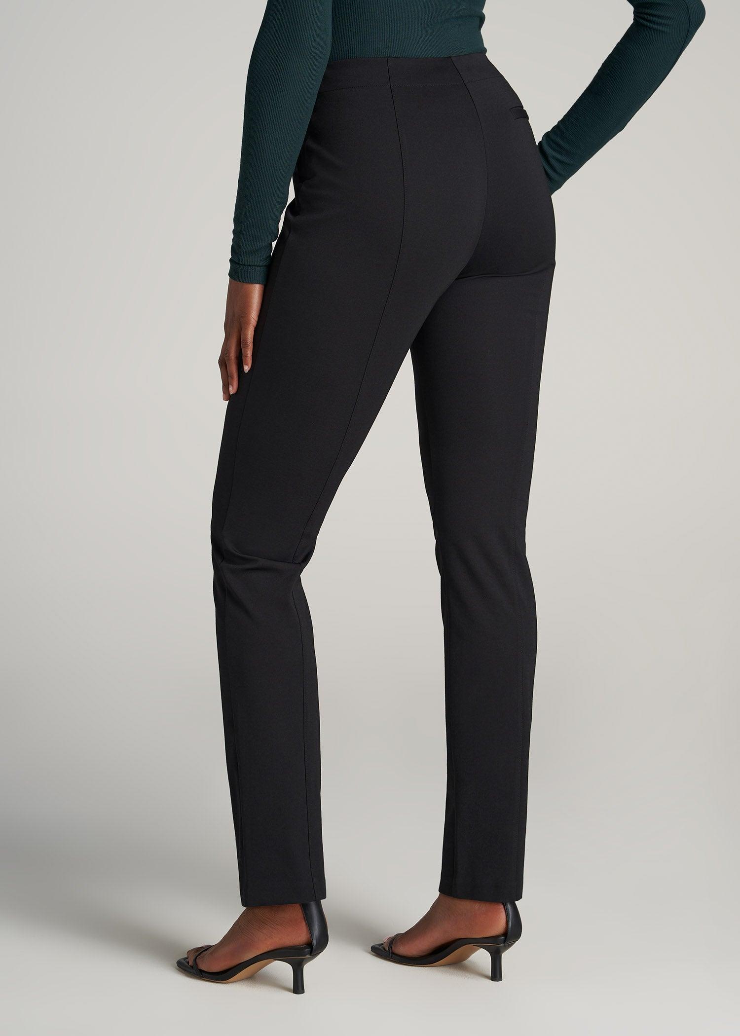 SLIM-Fit Dress Pants for Tall Women in Black Female Product Image
