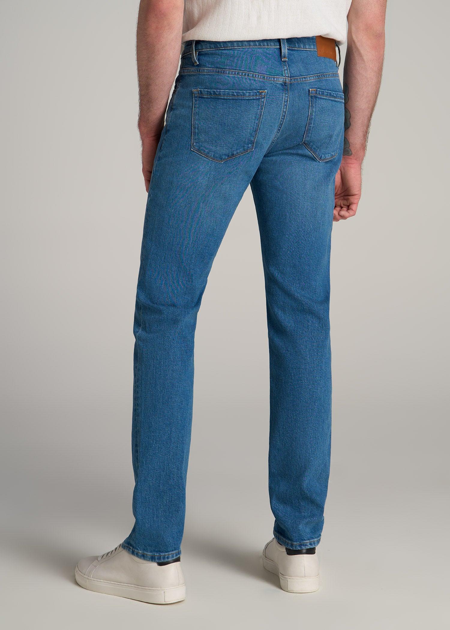 Americana Collection Carman Tapered Fit Jeans For Tall Men in Sail Blue Product Image