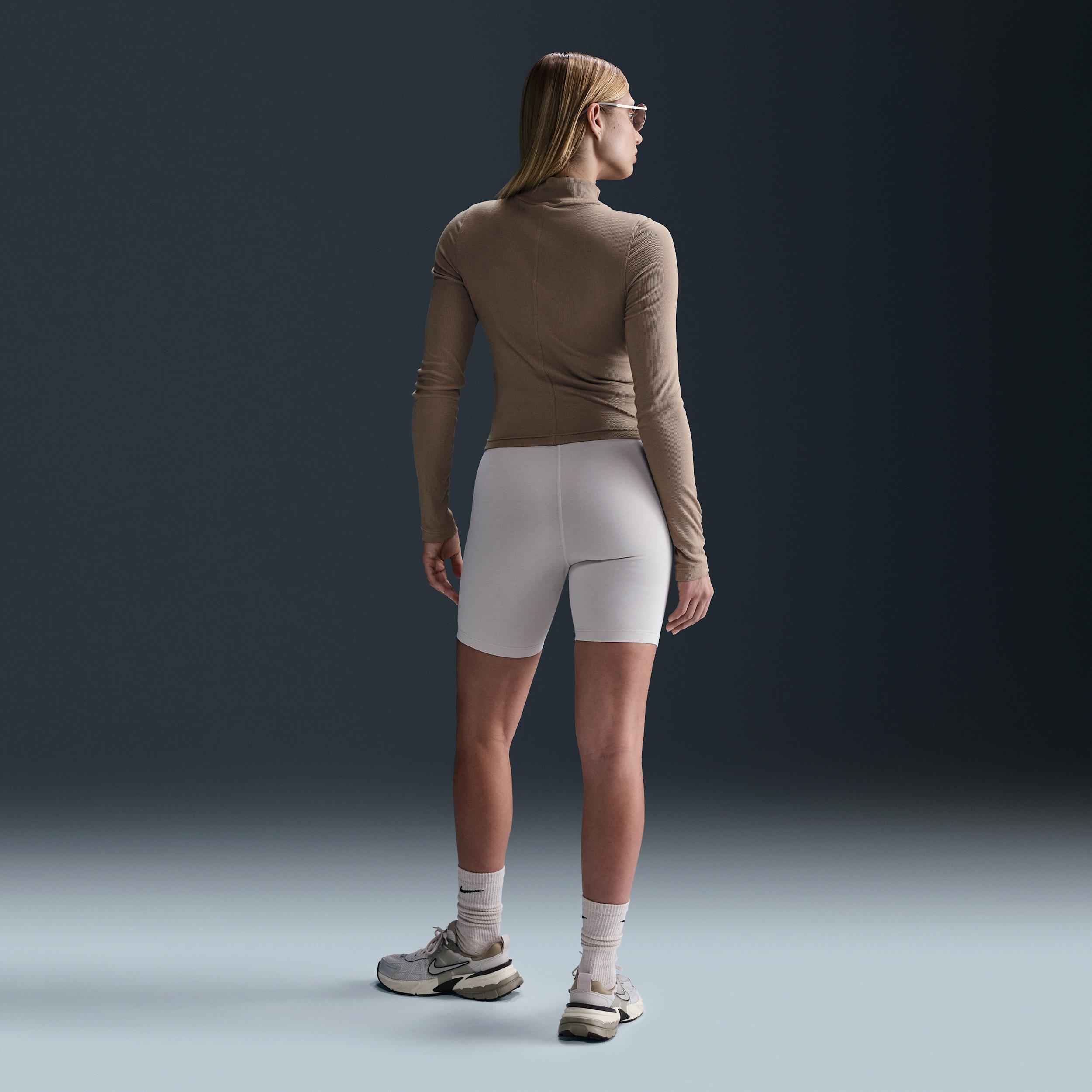 Nike Sportswear Essential Women's Ribbed Mock-Neck Long-Sleeve Top Product Image