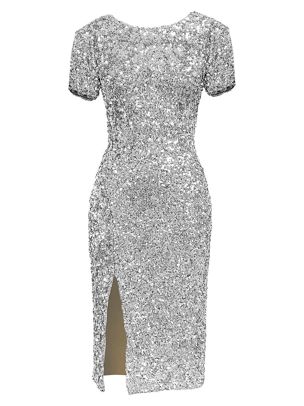 Womens Natasha Sequined Midi-Dress Product Image