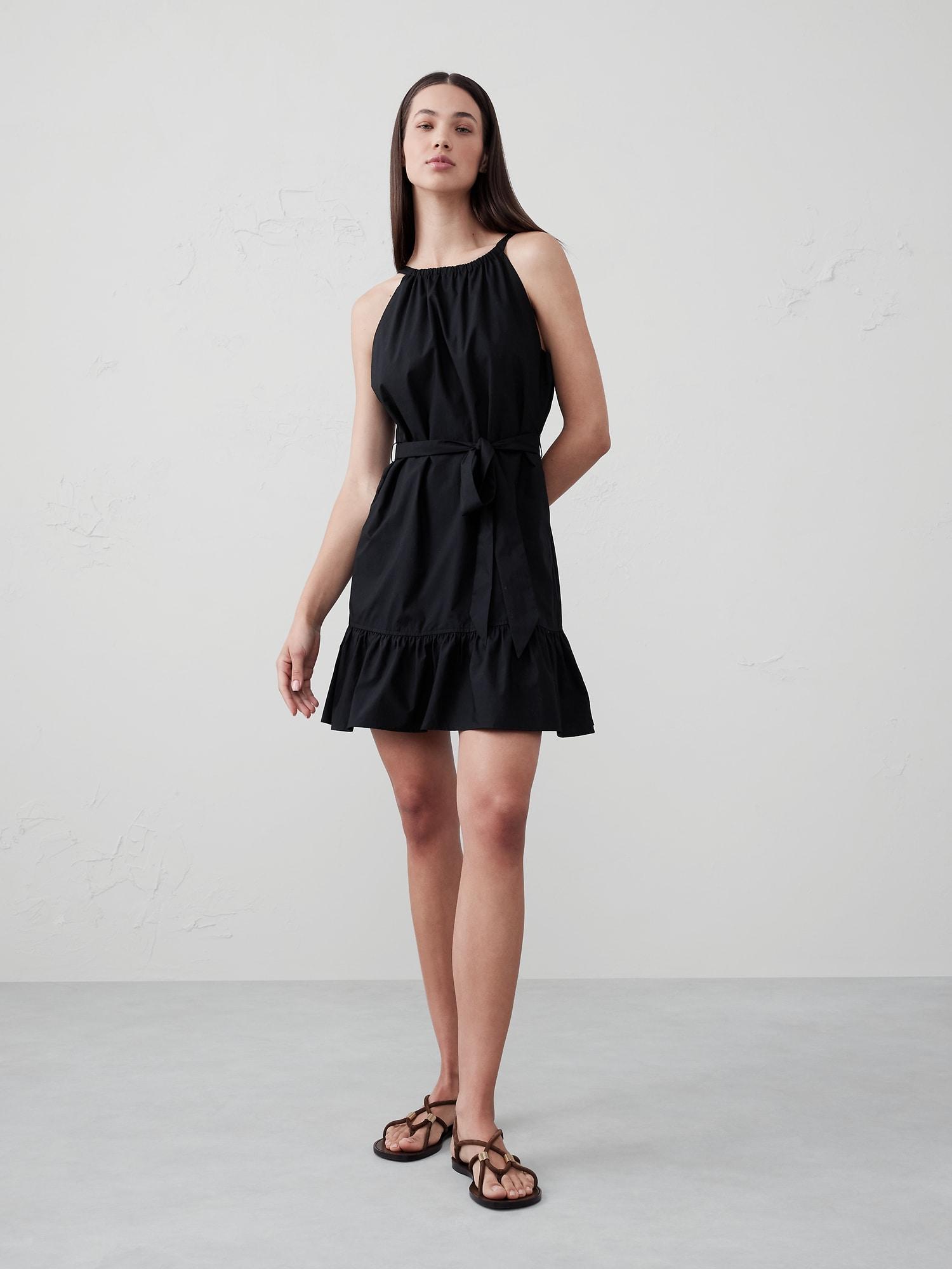 Poplin Tiered Mini Dress Product Image