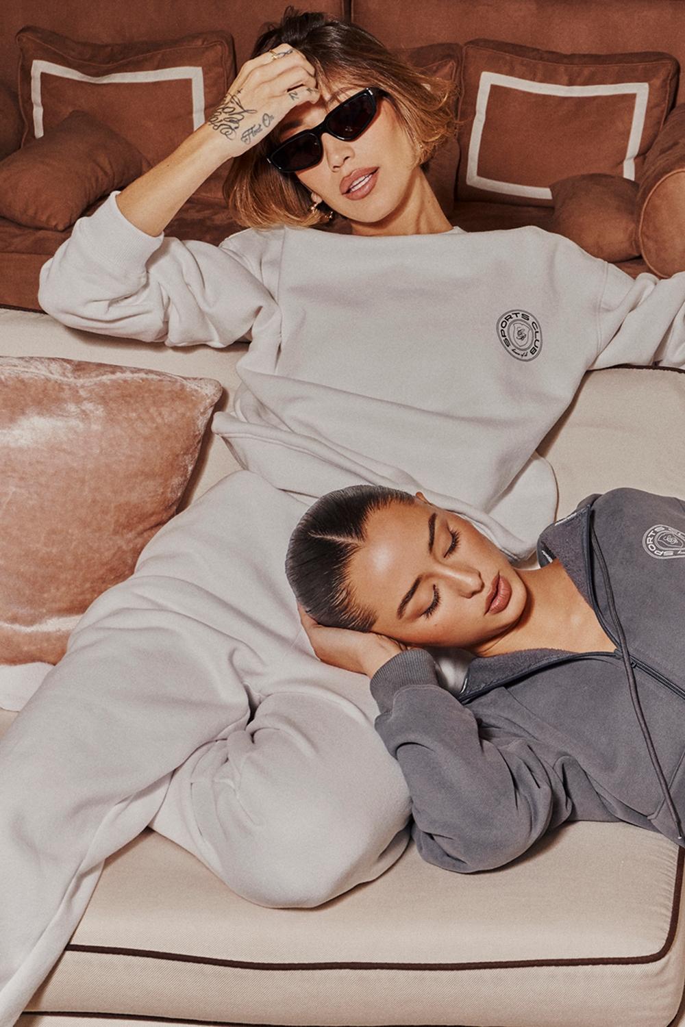 Haze  cloud cotton fleece-back crew neck sweatshirt - sale Product Image