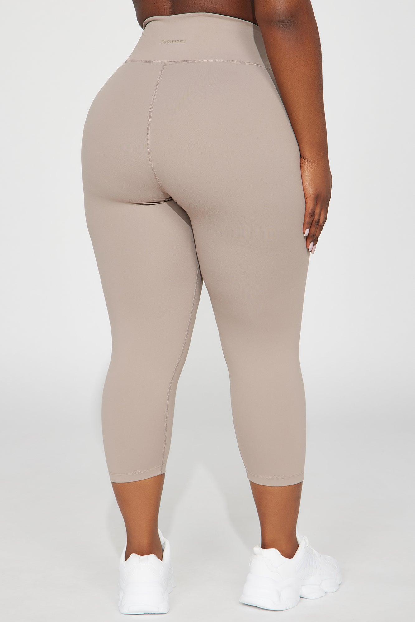 Flexibility Super Soft Capri Active Legging - Taupe Product Image