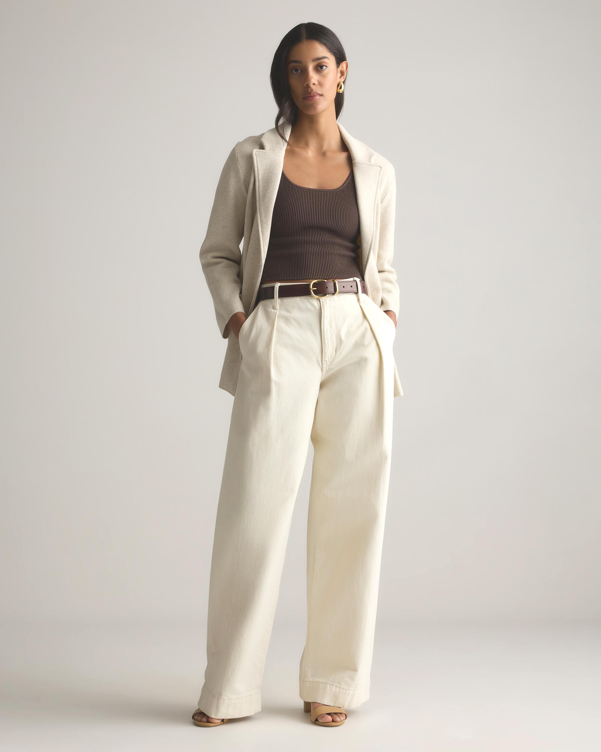Quince | Women's Knit Blazer Organic Cotton Product Image