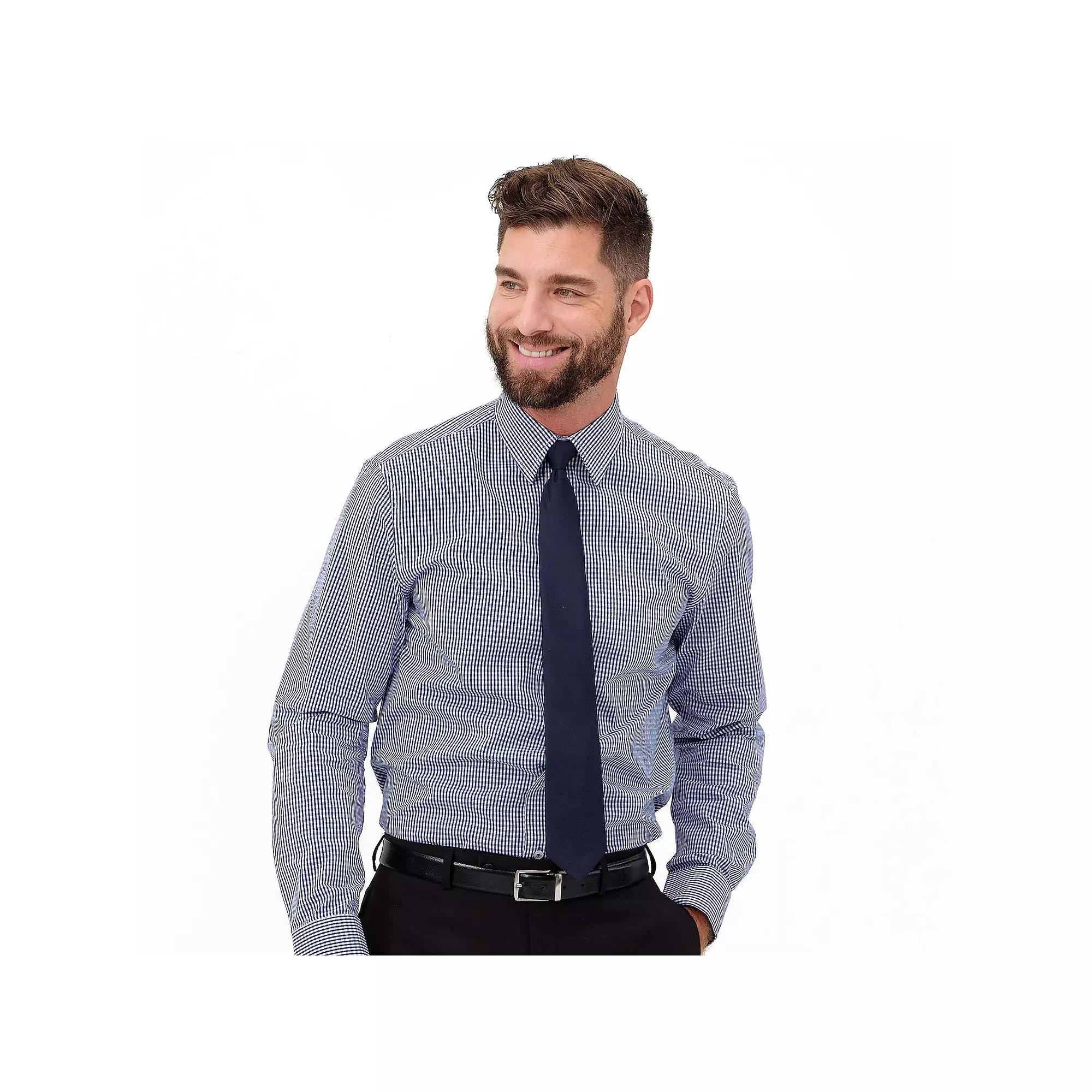 Men's Nick Graham Modern-Fit Stretch Dress Shirt & Tie Set,  Product Image