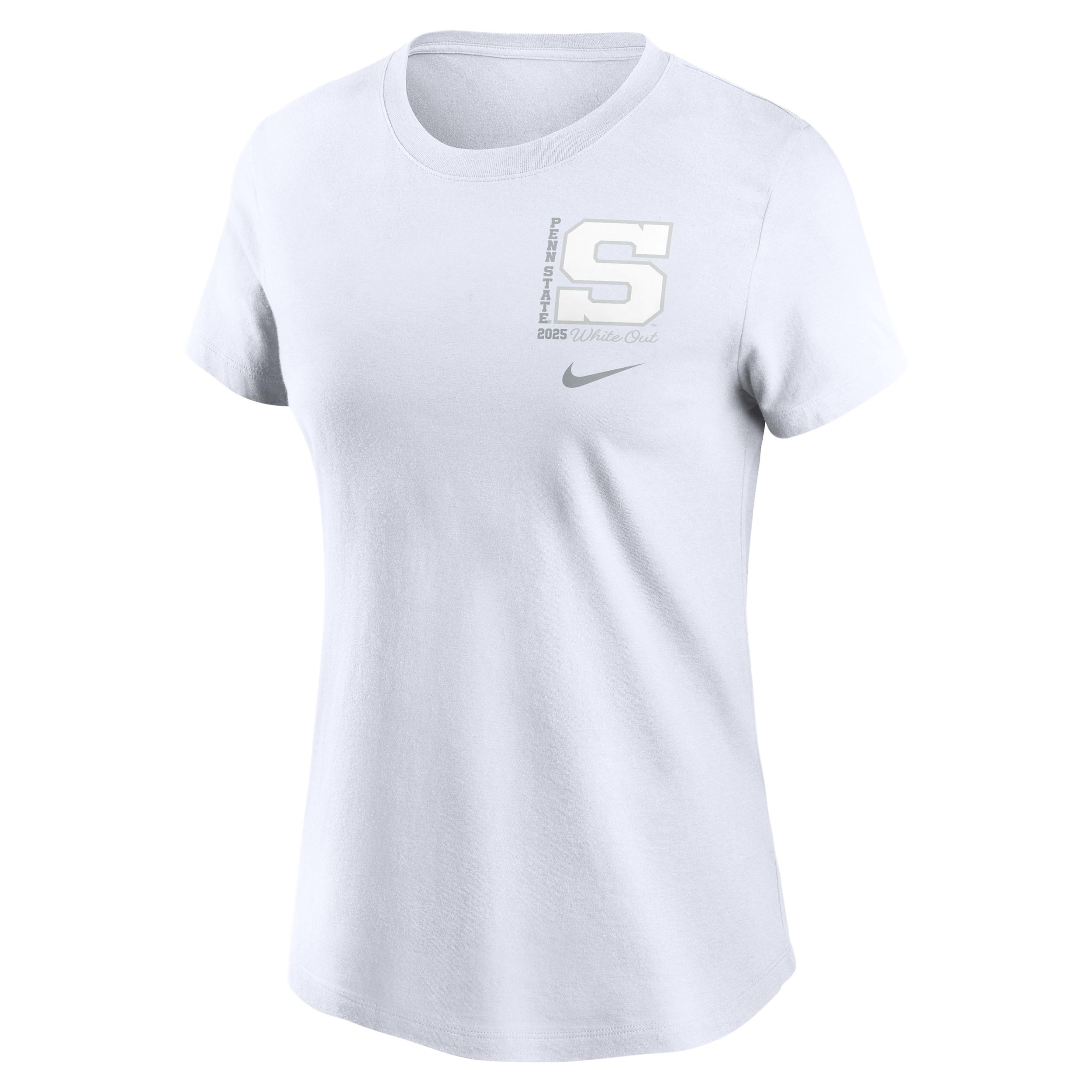 Penn State 2025 White Out Nike Women's College T-Shirt Product Image