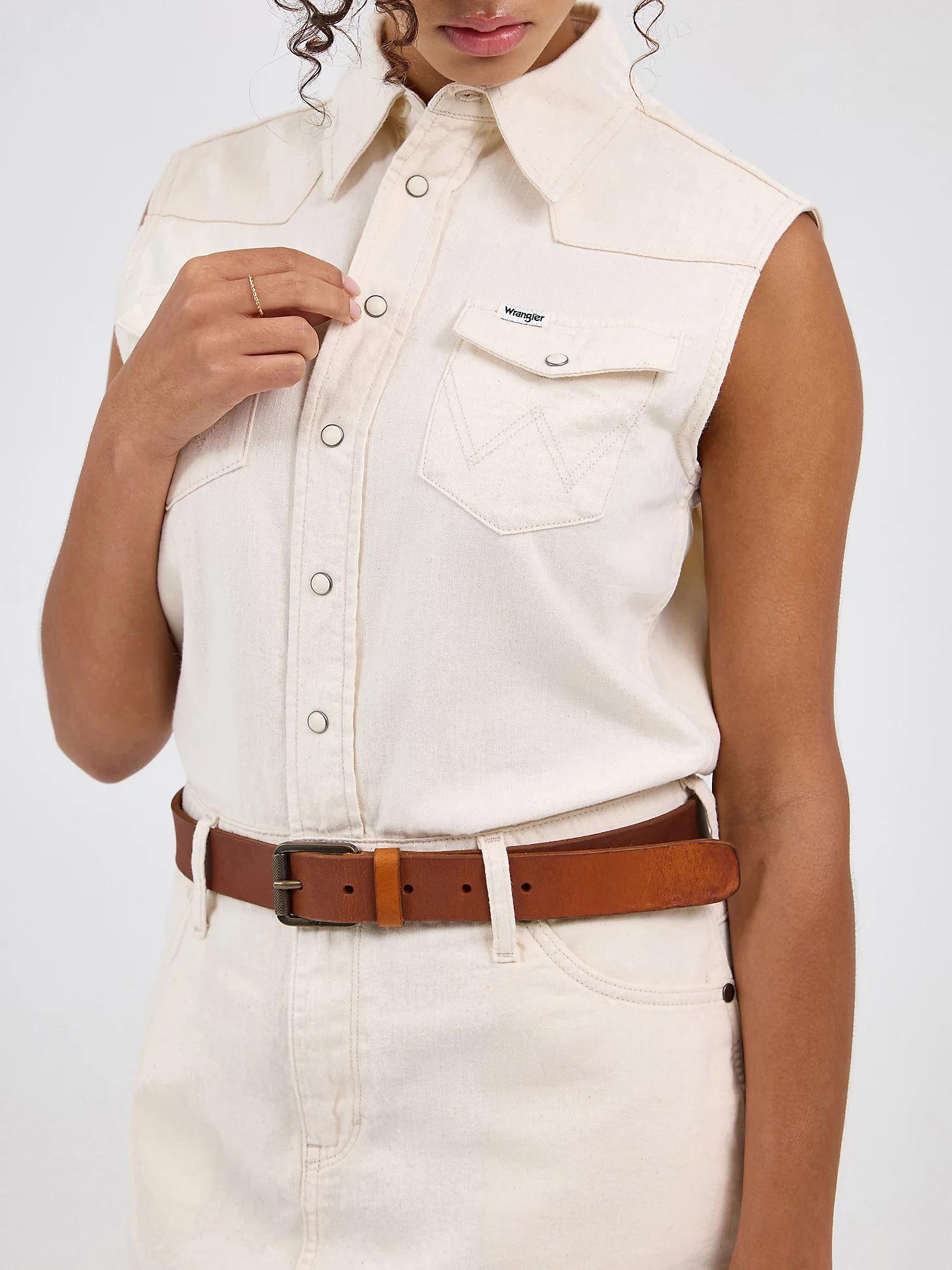 Women's Sleeveless Denim Dress | Women's DRESSES & JUMPSUITS | Wrangler® Product Image