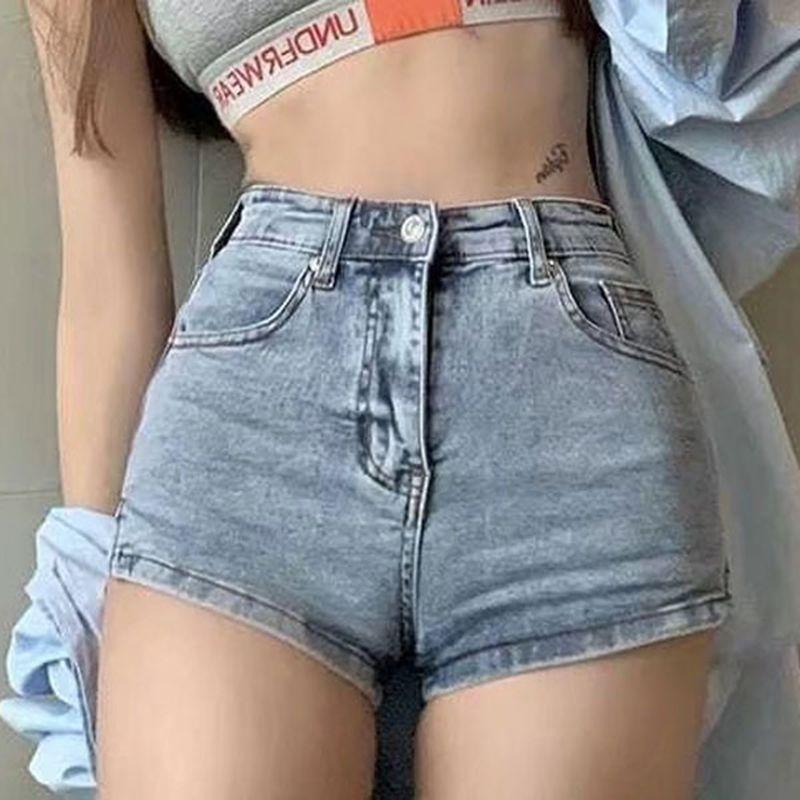 High Waist Short Jeans Product Image