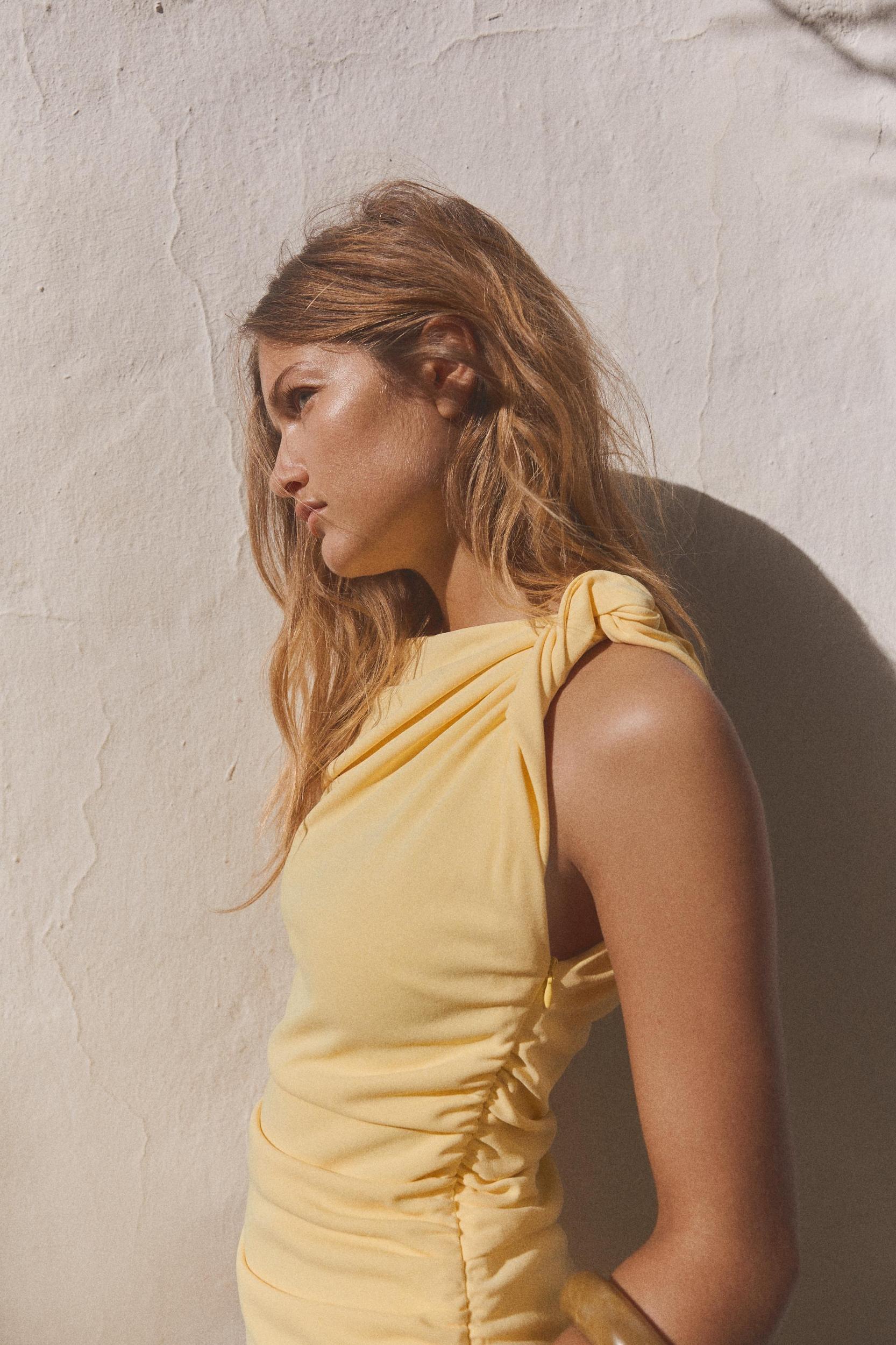 ASYMMETRIC MIDI DRESS Product Image