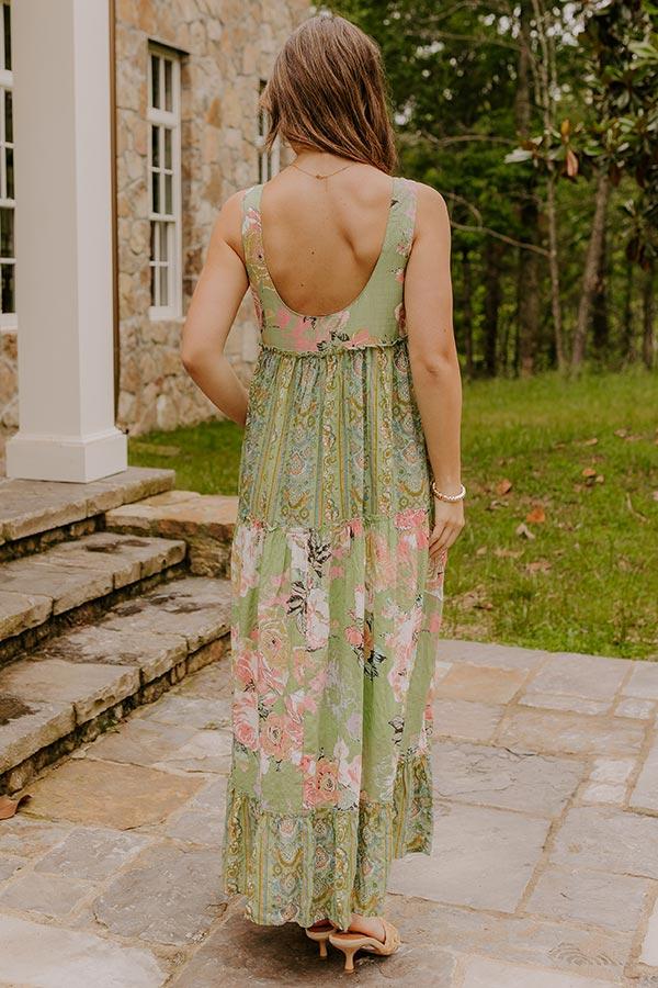 Petal Promenade Tiered Maxi Dress Product Image