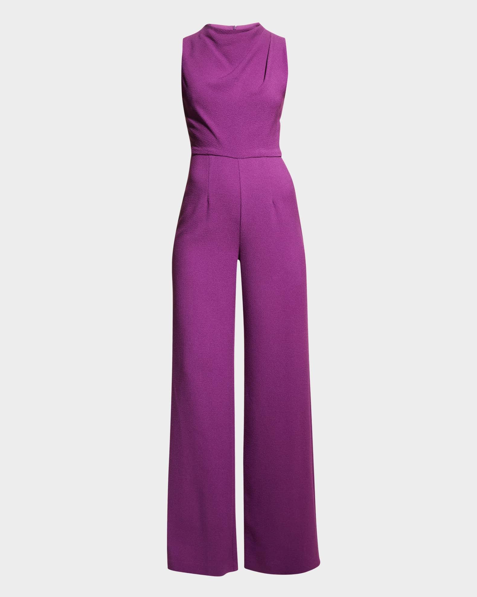 Womens Corinne Sleeveless Flared-Leg Jumpsuit Product Image