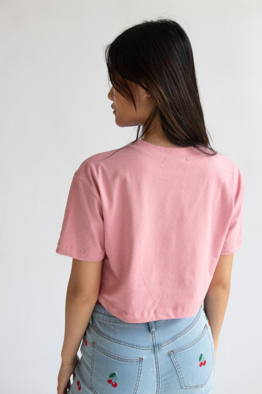 Cowgirls Don't Cry Crop Tee Product Image