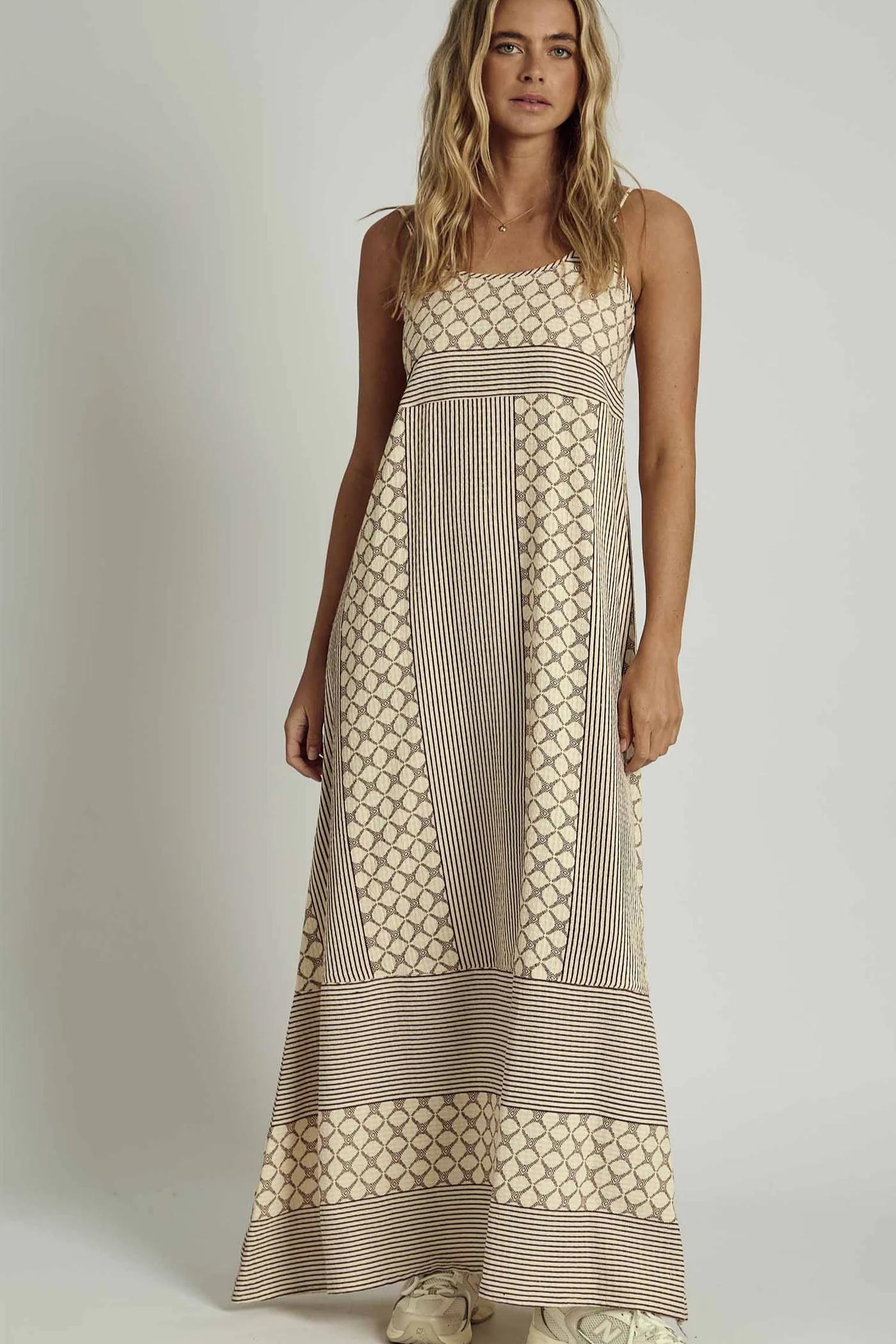 Kinsley Contrast Maxi Dress Product Image