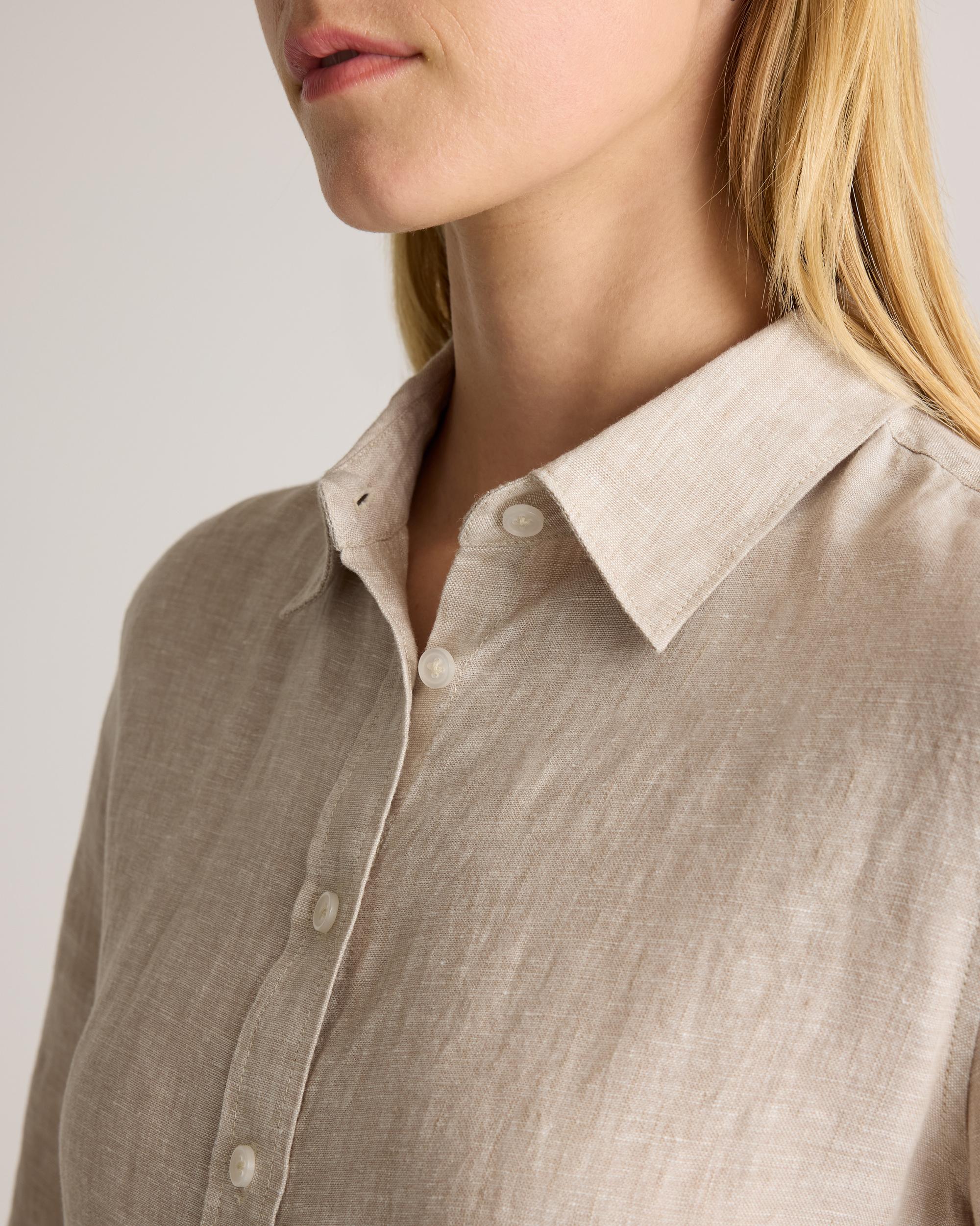 Quince | Women's 100% European Linen Long Sleeve Shirt Product Image