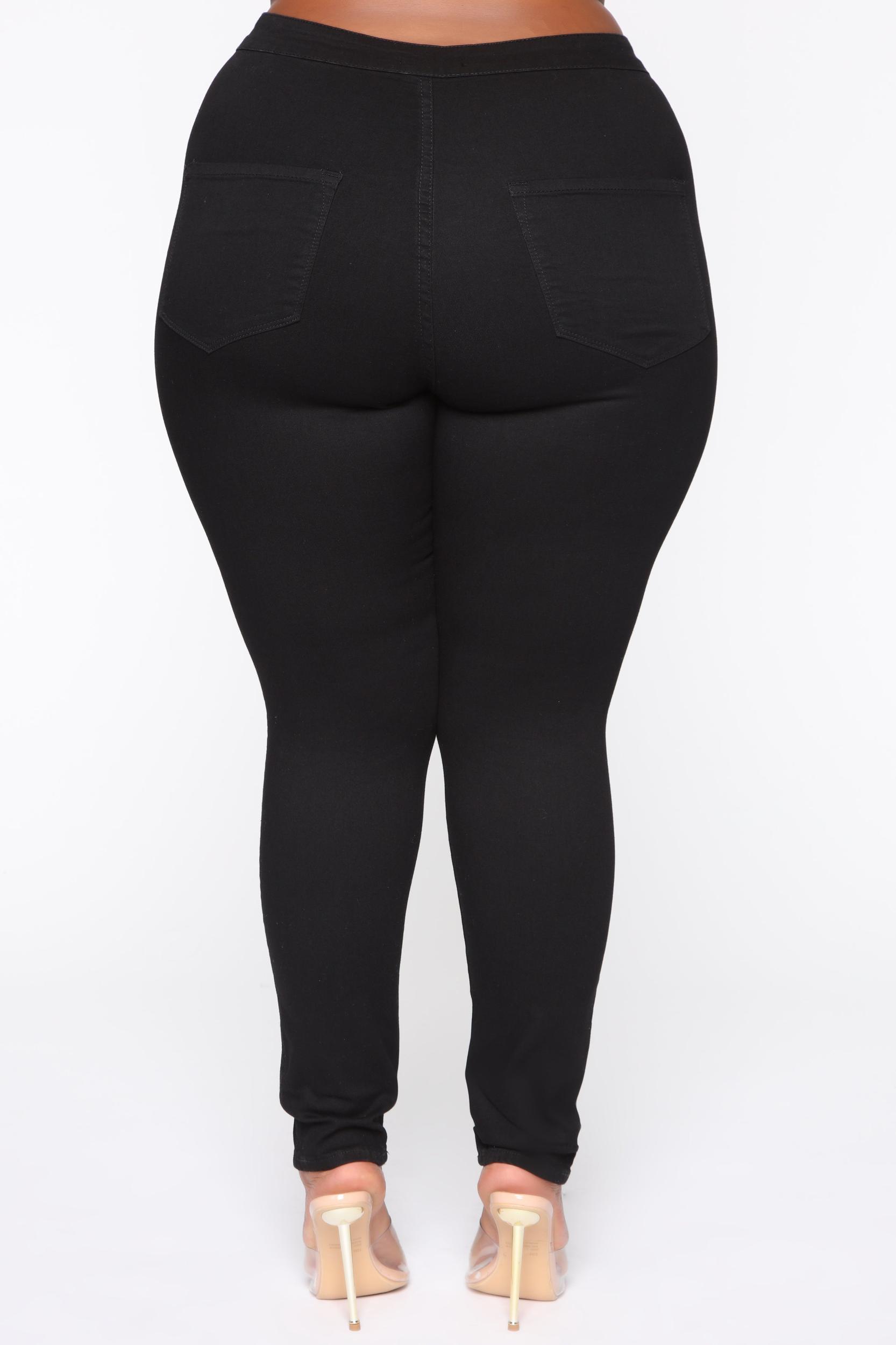 Luxe Ultra High Waist Skinny Jeans - Black Product Image