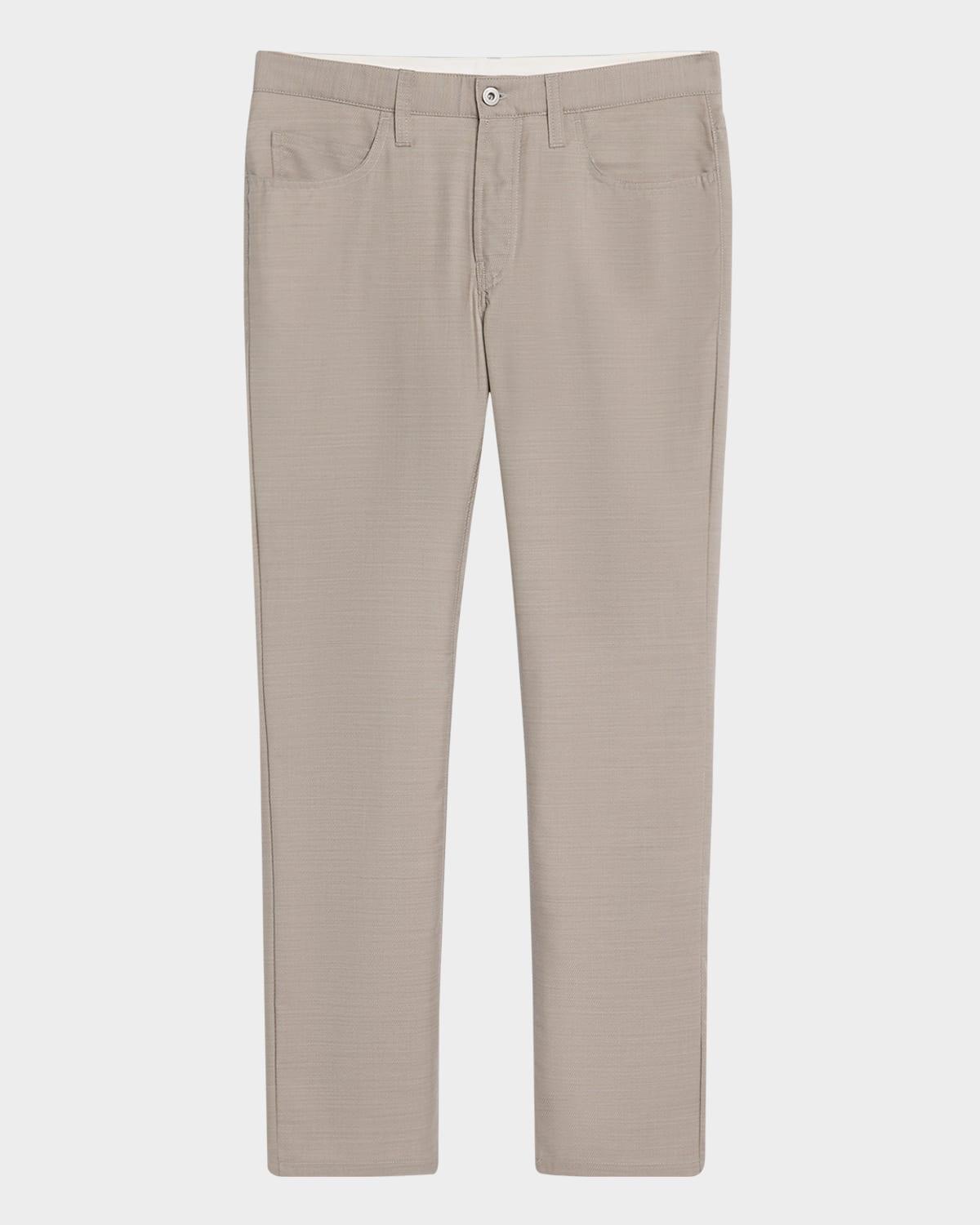 Mens Textured Wool 5-Pocket Pants Product Image