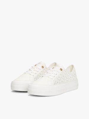 Embroidered TH Monogram Mesh Sneaker Product Image