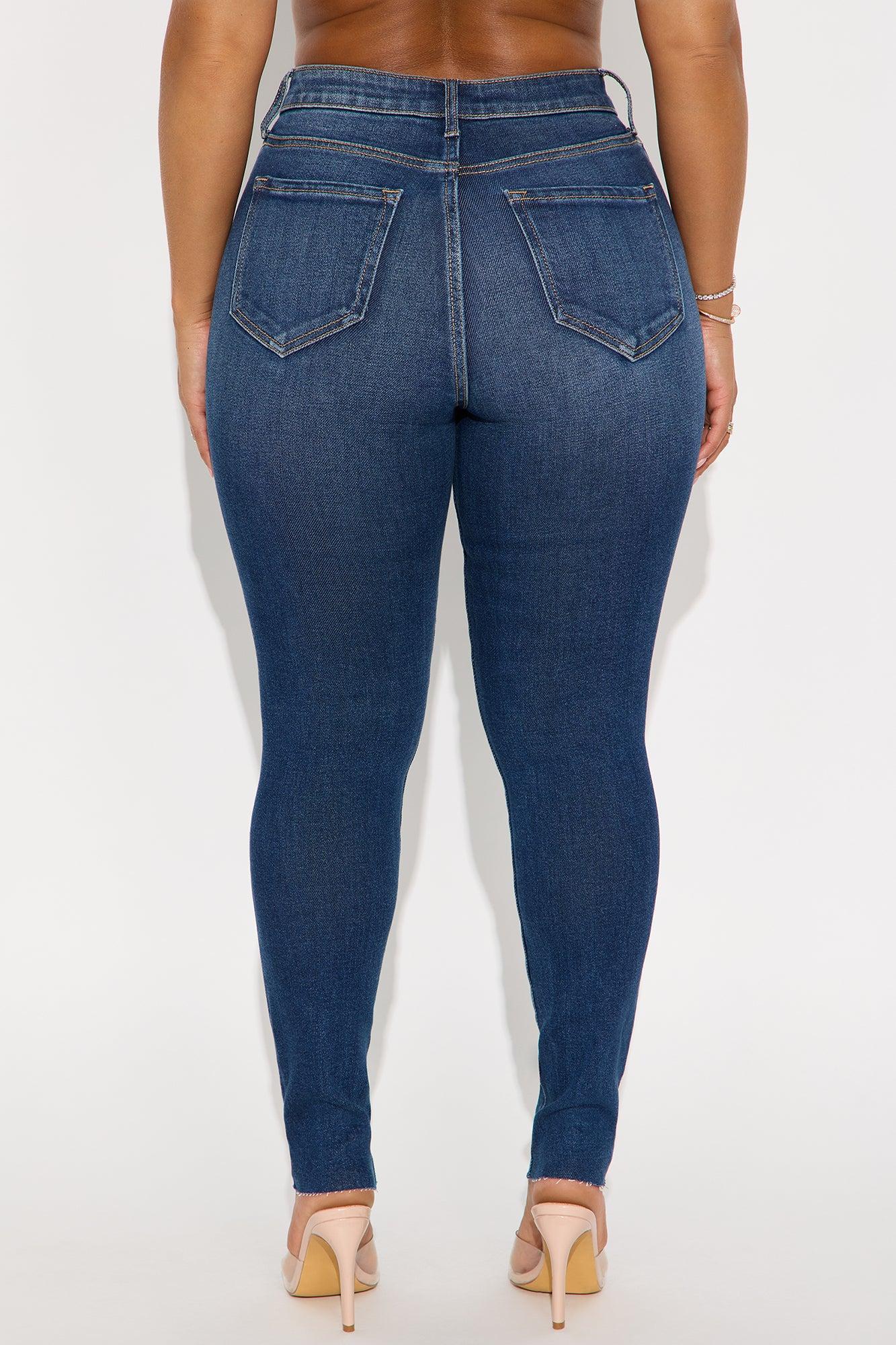 Cross Your Heart Ankle Skinny Jeans - Dark Wash Female Product Image