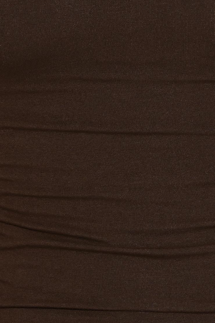 Plunge Halter Mesh Corset Top Product Image