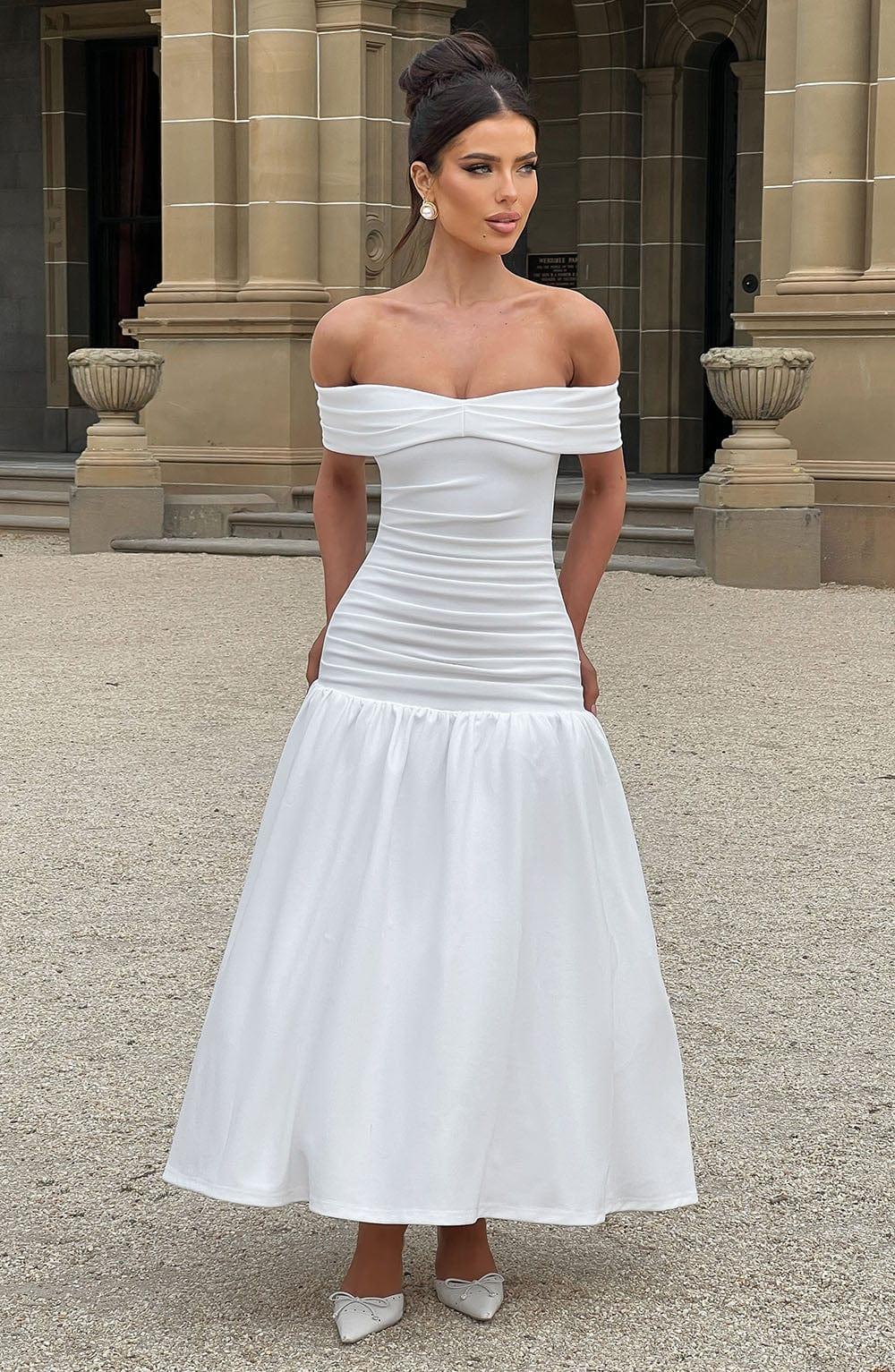 Wilhelmina Midaxi Dress - Ivory Product Image