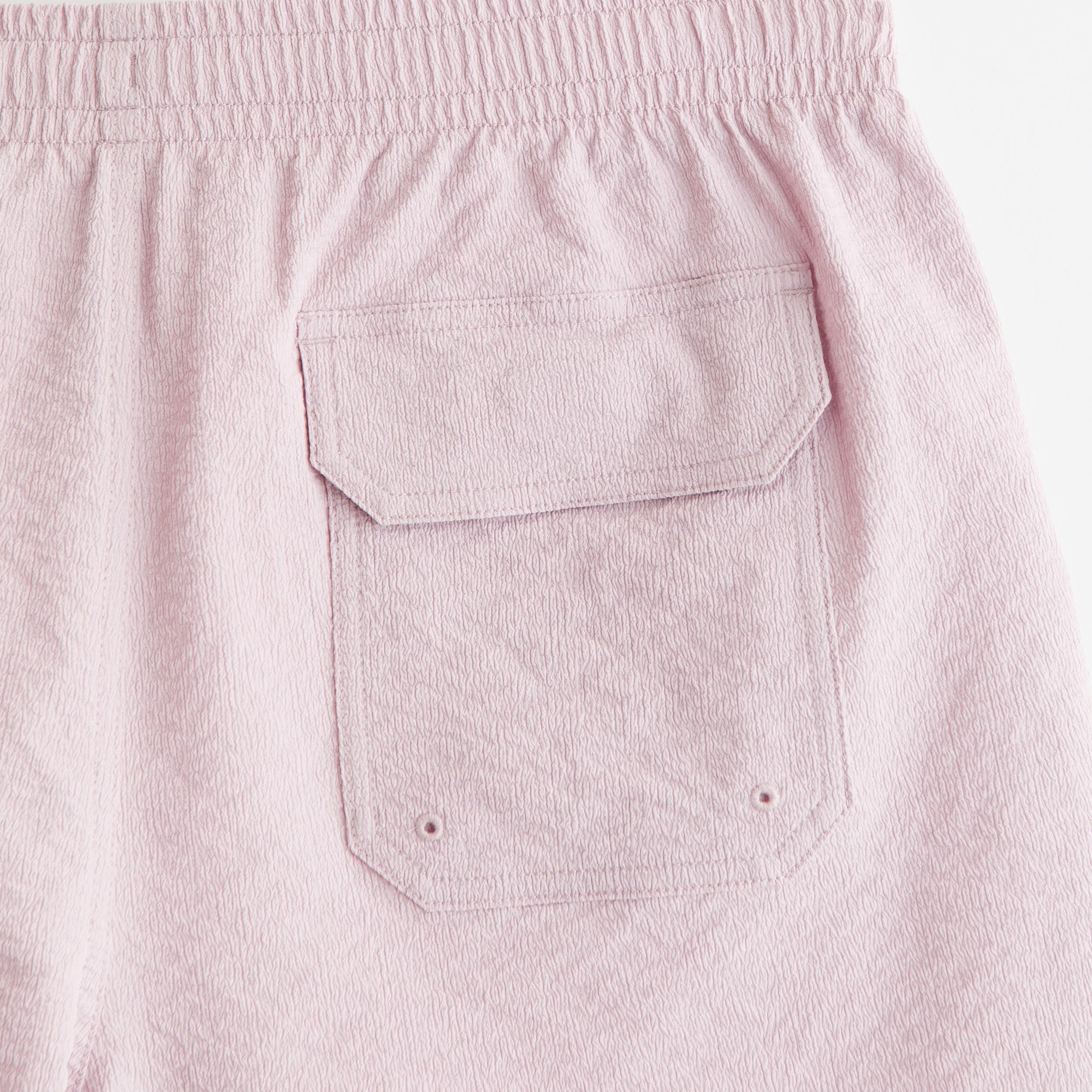 Pull-On Micro-Seersucker Swim Trunk Product Image