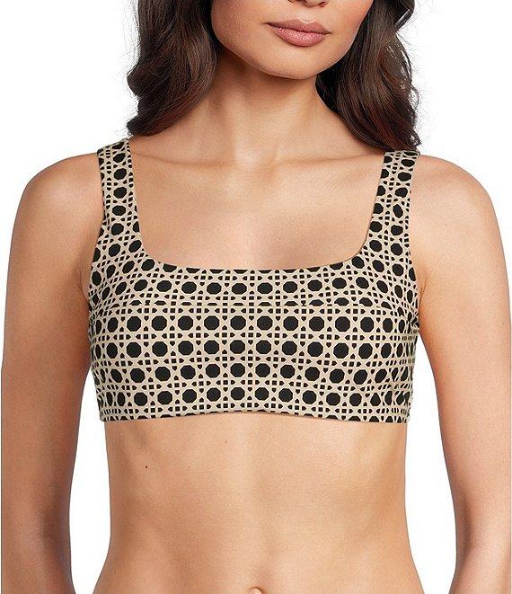 Alex Marie Signature Sculpt Geo Lattice Mid Rise Swim Bottom Product Image