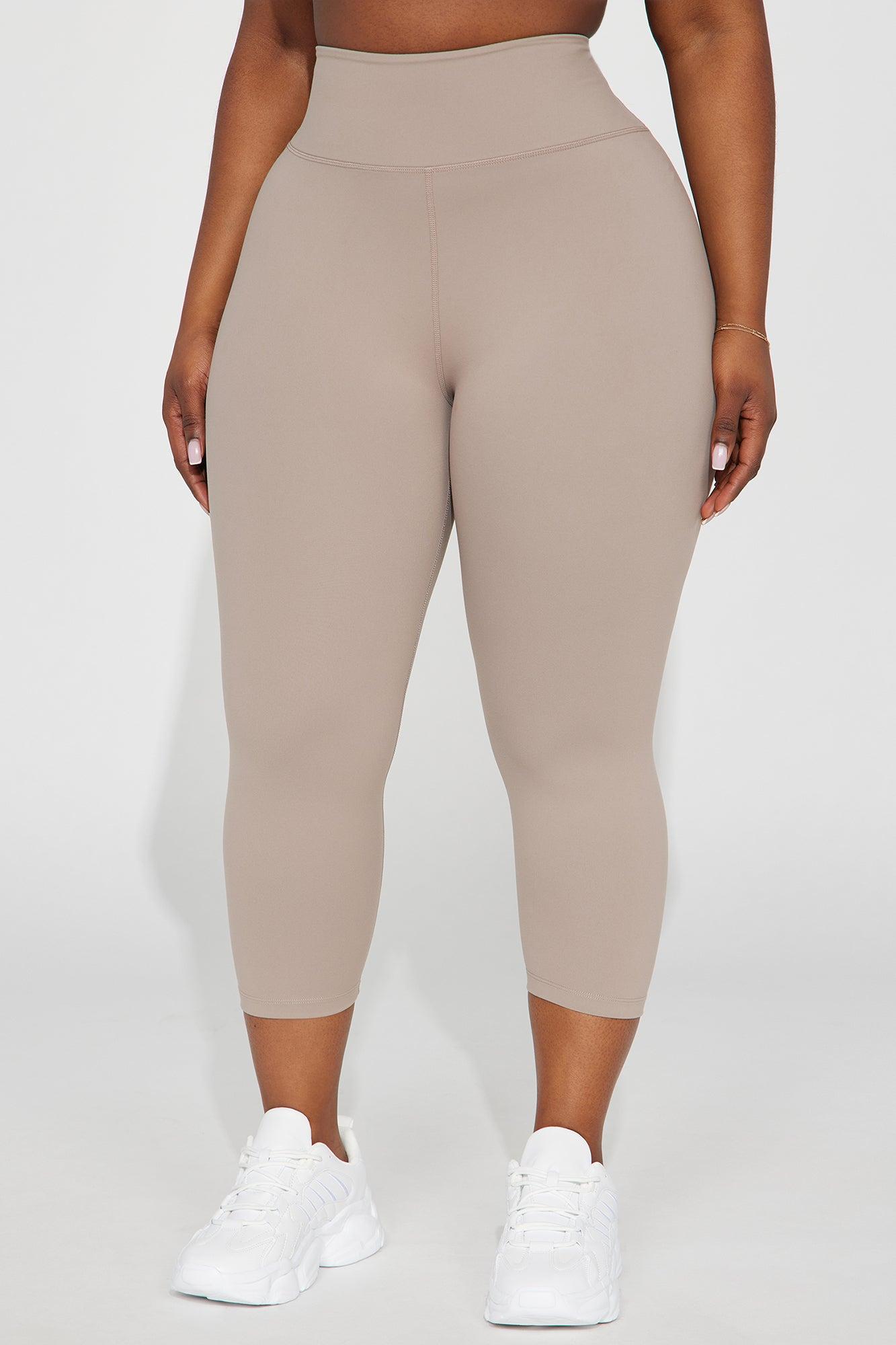 Flexibility Super Soft Capri Active Legging - Taupe Product Image