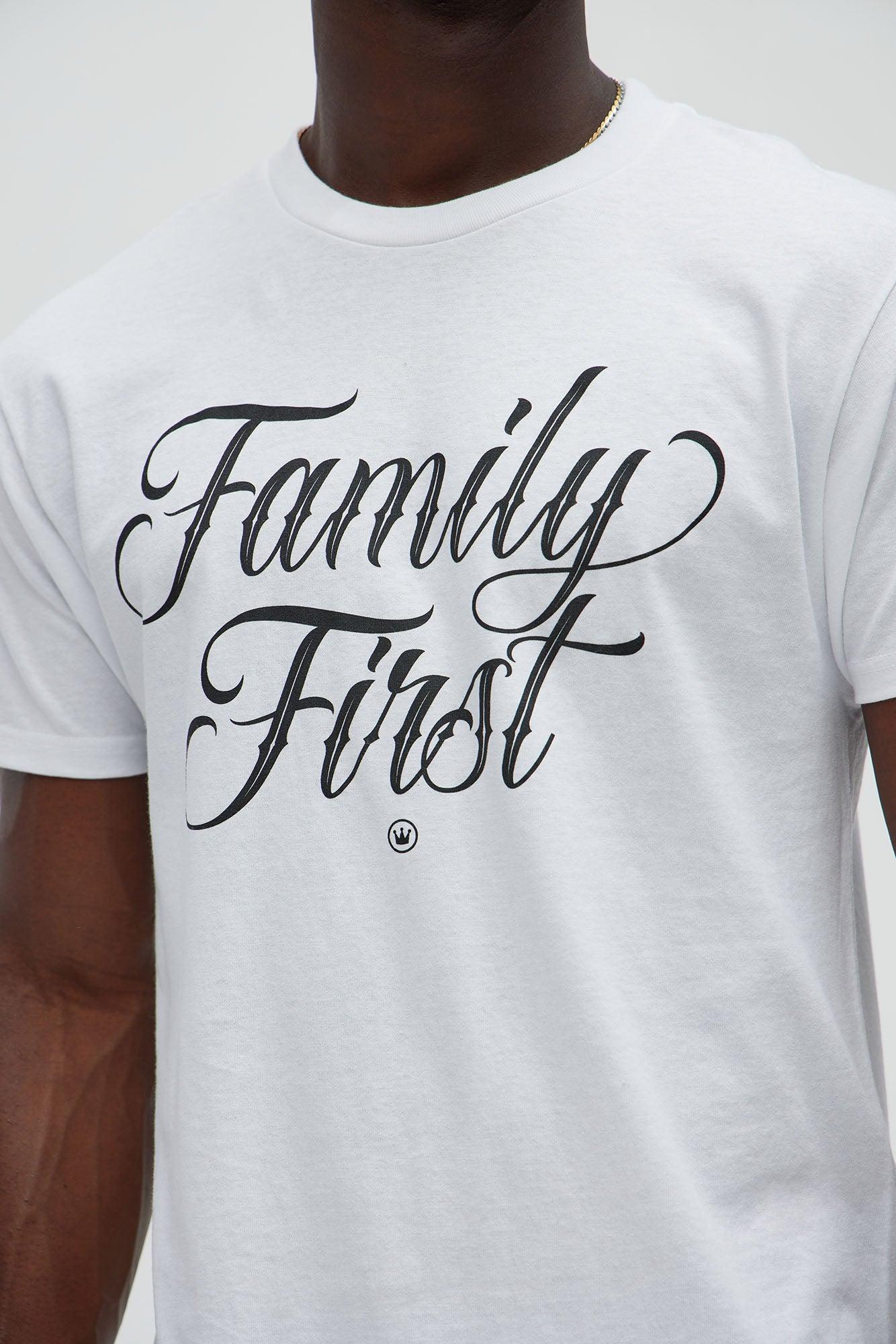 Family First Short Sleeve Tee - White Product Image