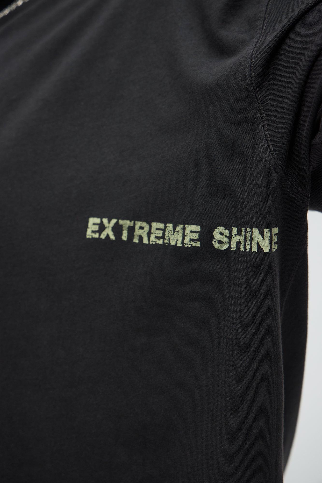 Extreme Shine Oversized Short Sleeve Tee - Black Wash Male Product Image