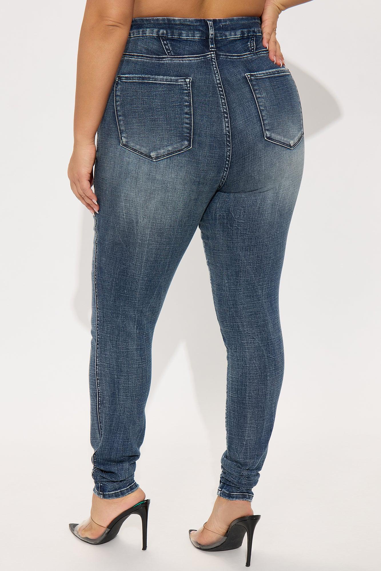 Tall Long Story Short Sculpting Stretch Skinny Jeans - Medium Wash Product Image