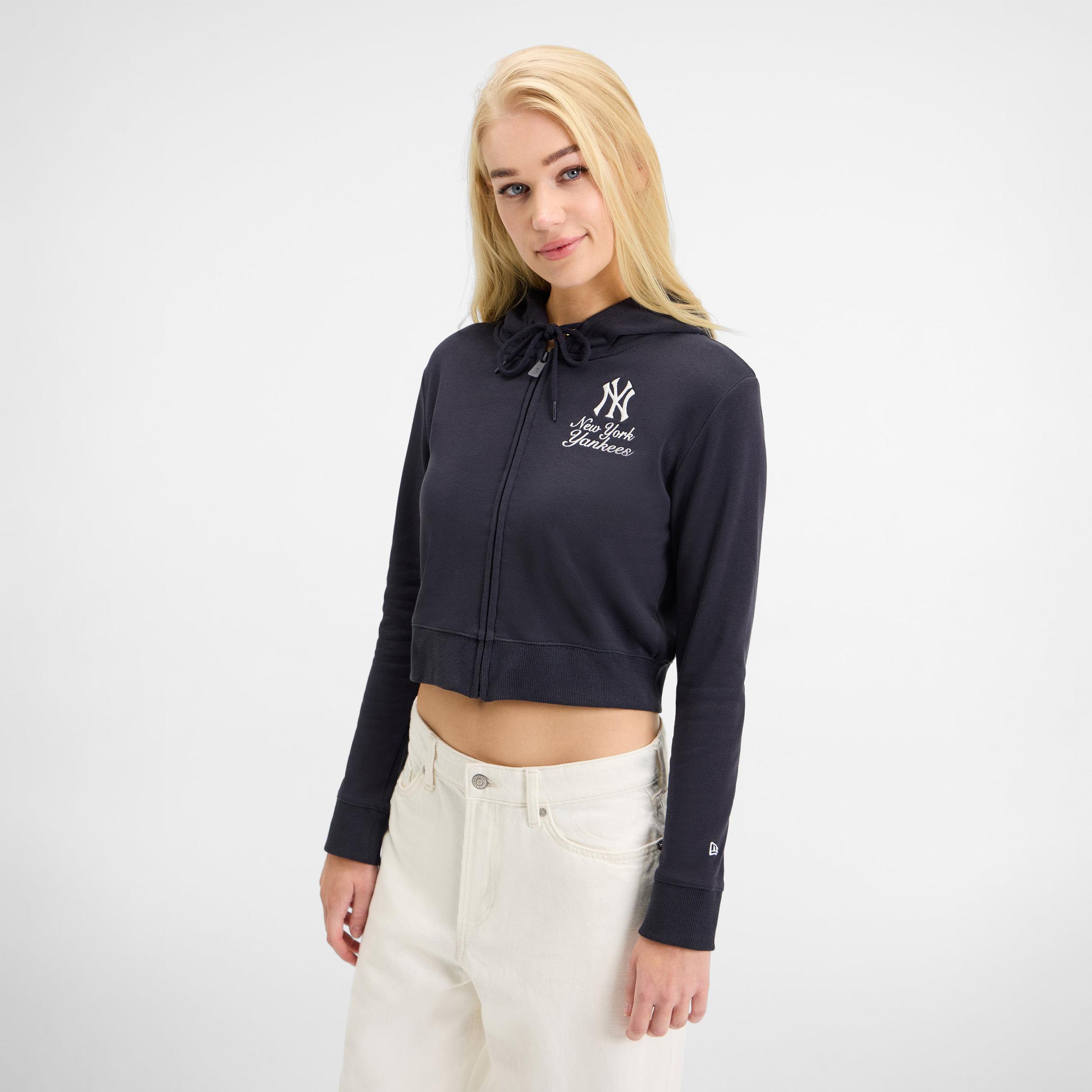 Atlanta Braves Game Day Cropped Women's Zipper Hoodie Female Product Image