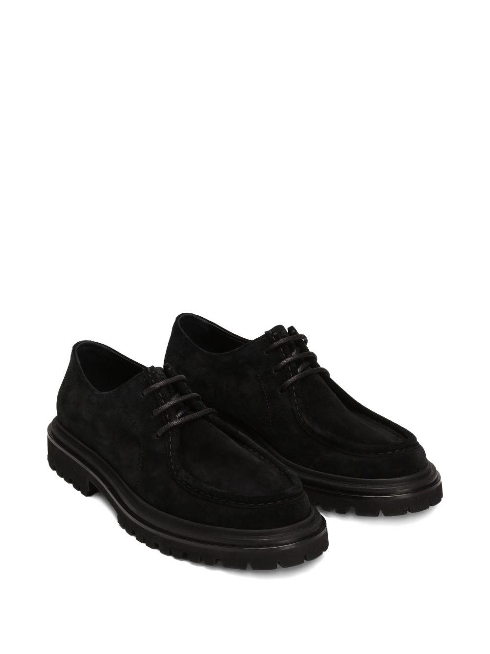 suede lace-up derby shoes Product Image