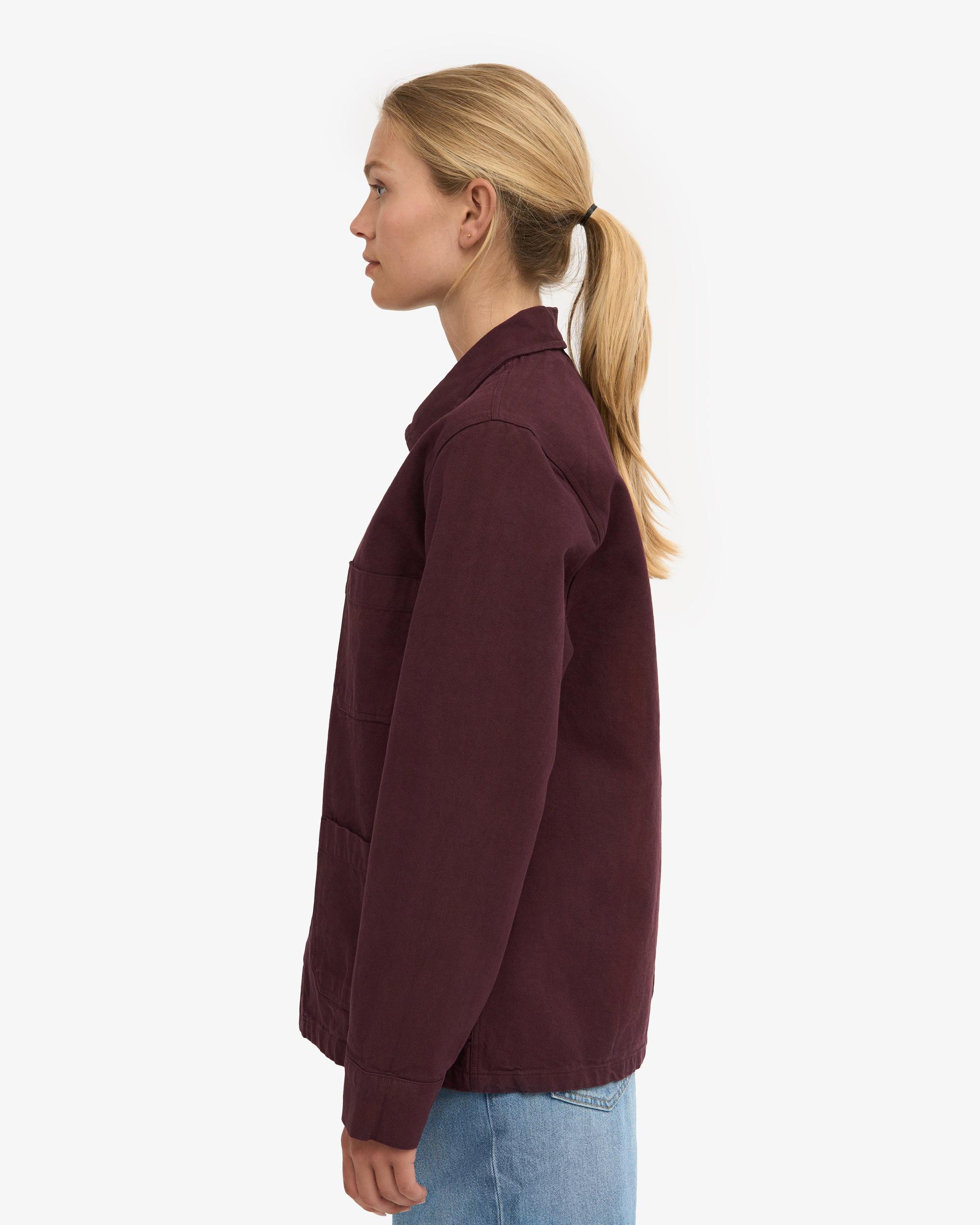 Organic Workwear Jacket - Oxblood Red Product Image