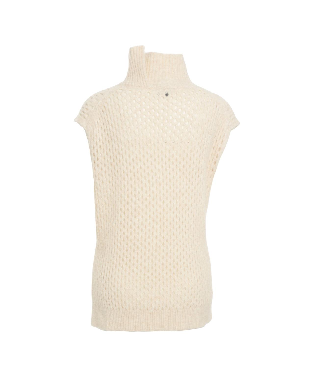 Knit vest with turtleneck Product Image