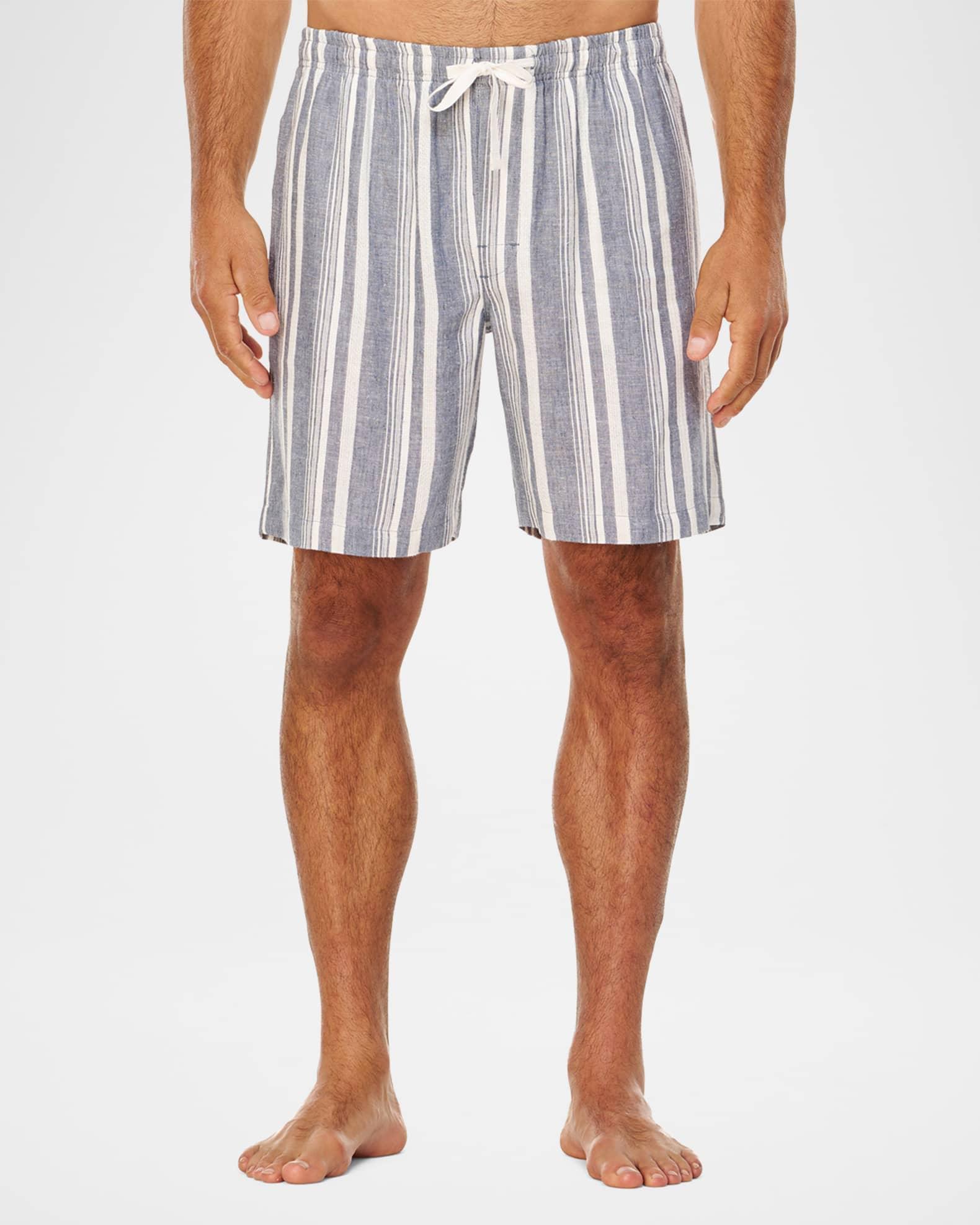 Men's Summer Woven Stripe Lounge Shorts Product Image