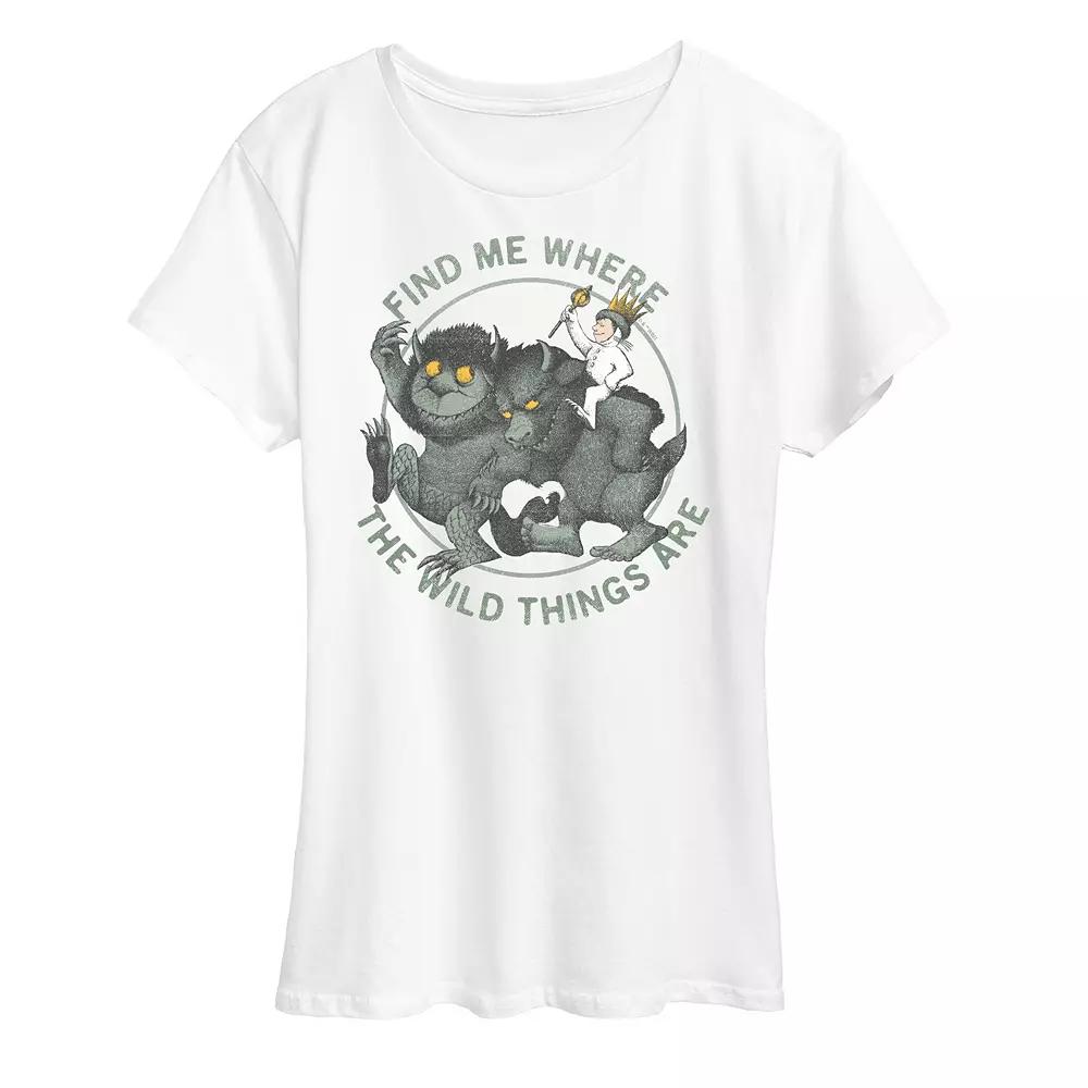 Women's Where The Wild Things Are Find Me Graphic Tee,  Product Image