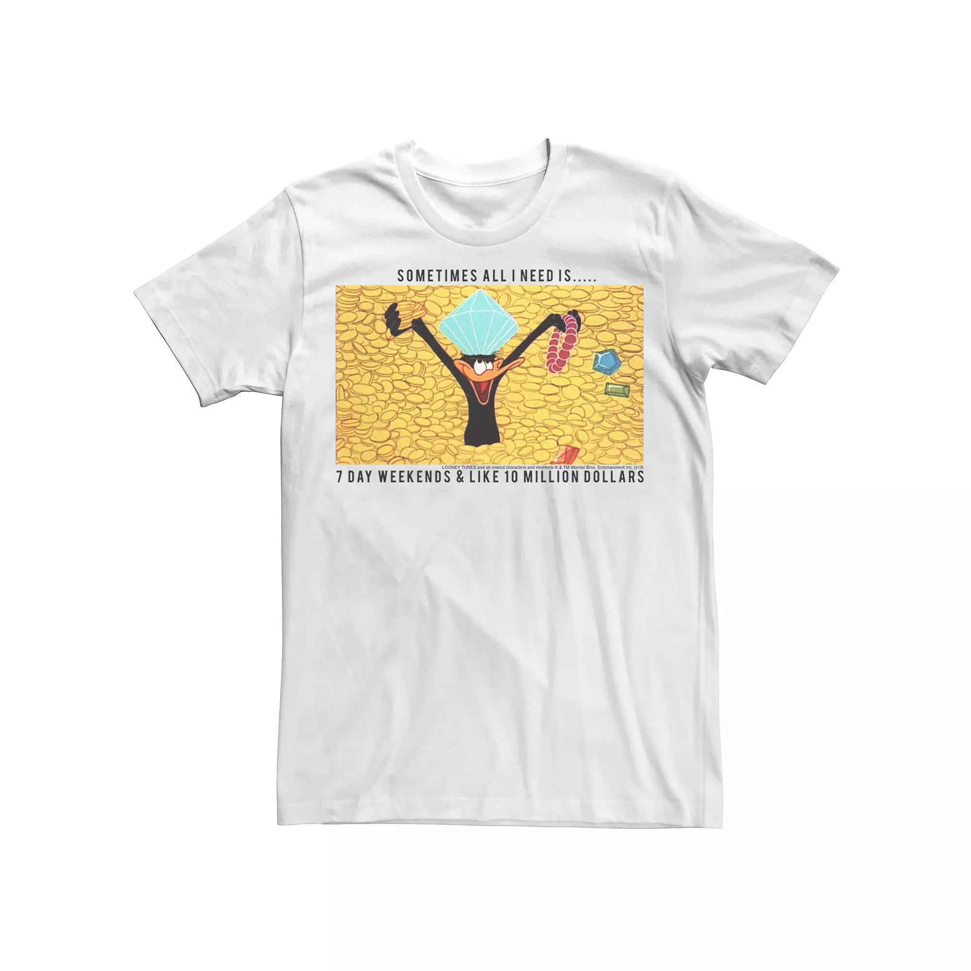 Men's Daffy Duck Million Dollars Poster Tee,  Product Image