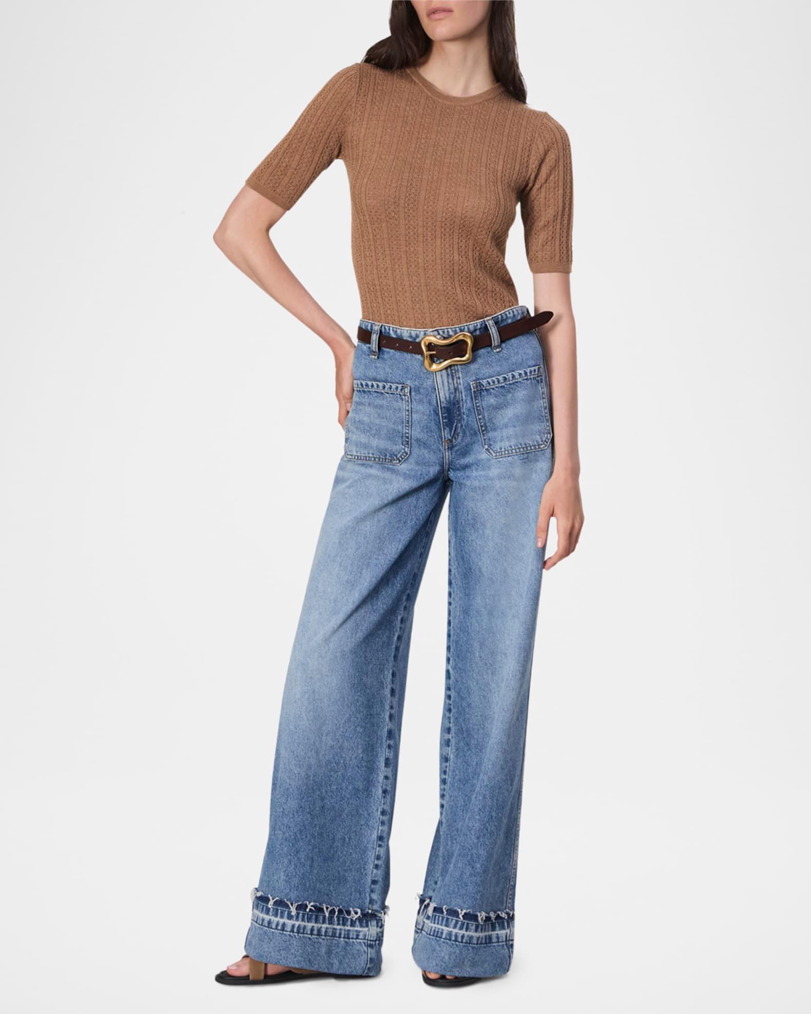 Tina Merino Wool Crewneck Top  Product Image