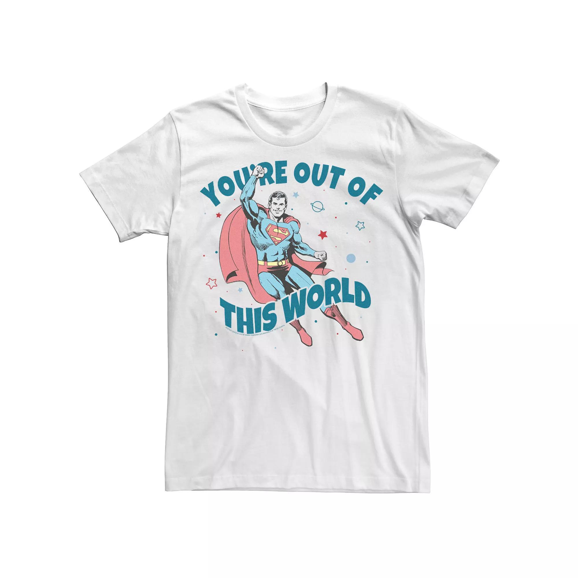 Men's DC Comics Superman "You're Out Of This World" Tee,  Product Image