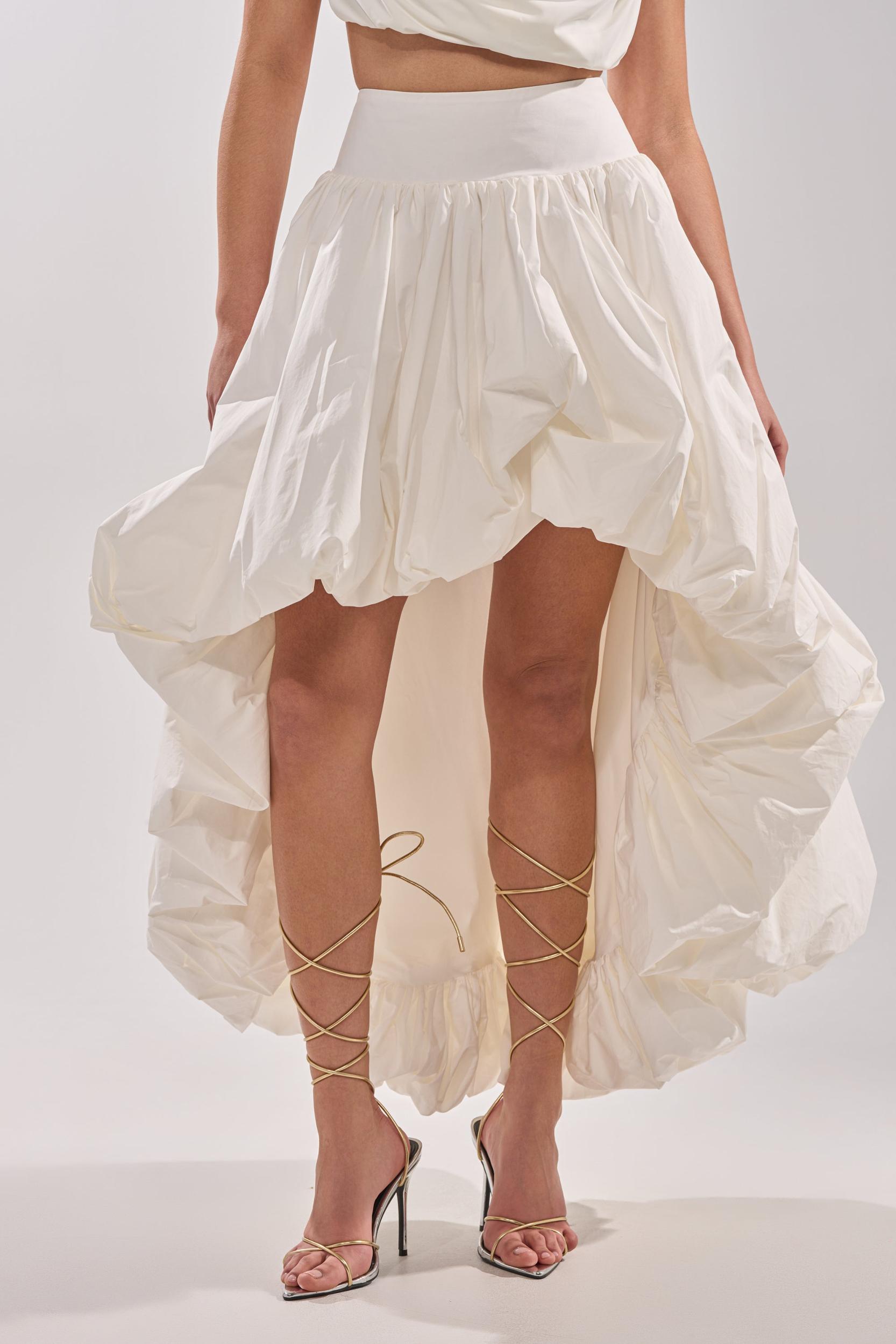 THE BIGGER THE BETTER HIGH LOW MAXI SKIRT Product Image