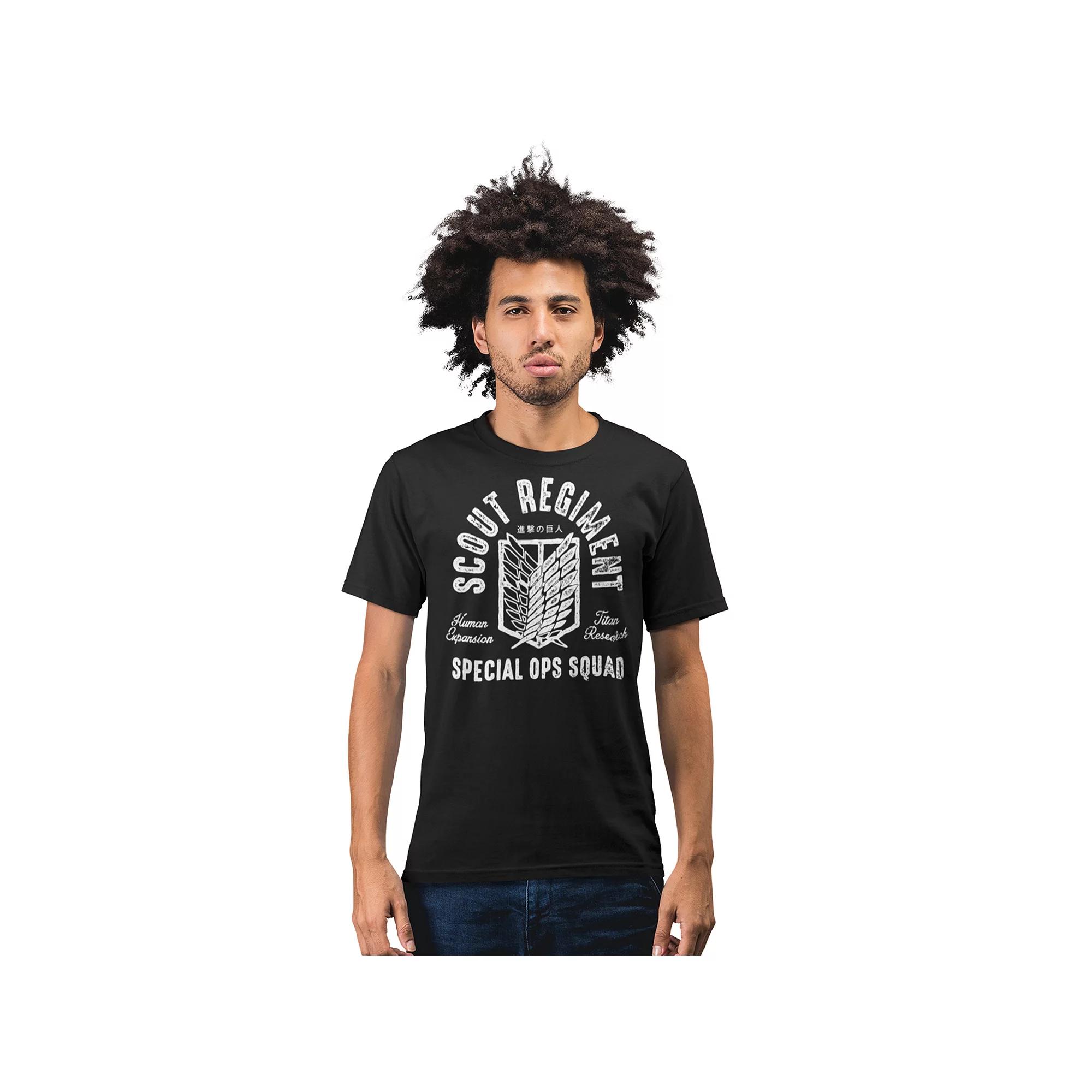 Men's Attack on Titan Scout Regiment Special Ops Squad Tee, Size: Medium, Black Product Image